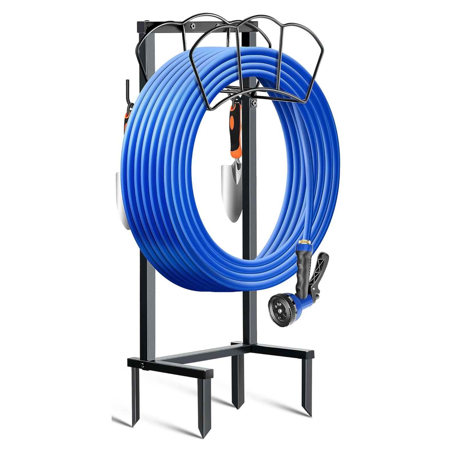 Soporte de Manguera de Jardín EONFAY Metal Resistente 150 pies