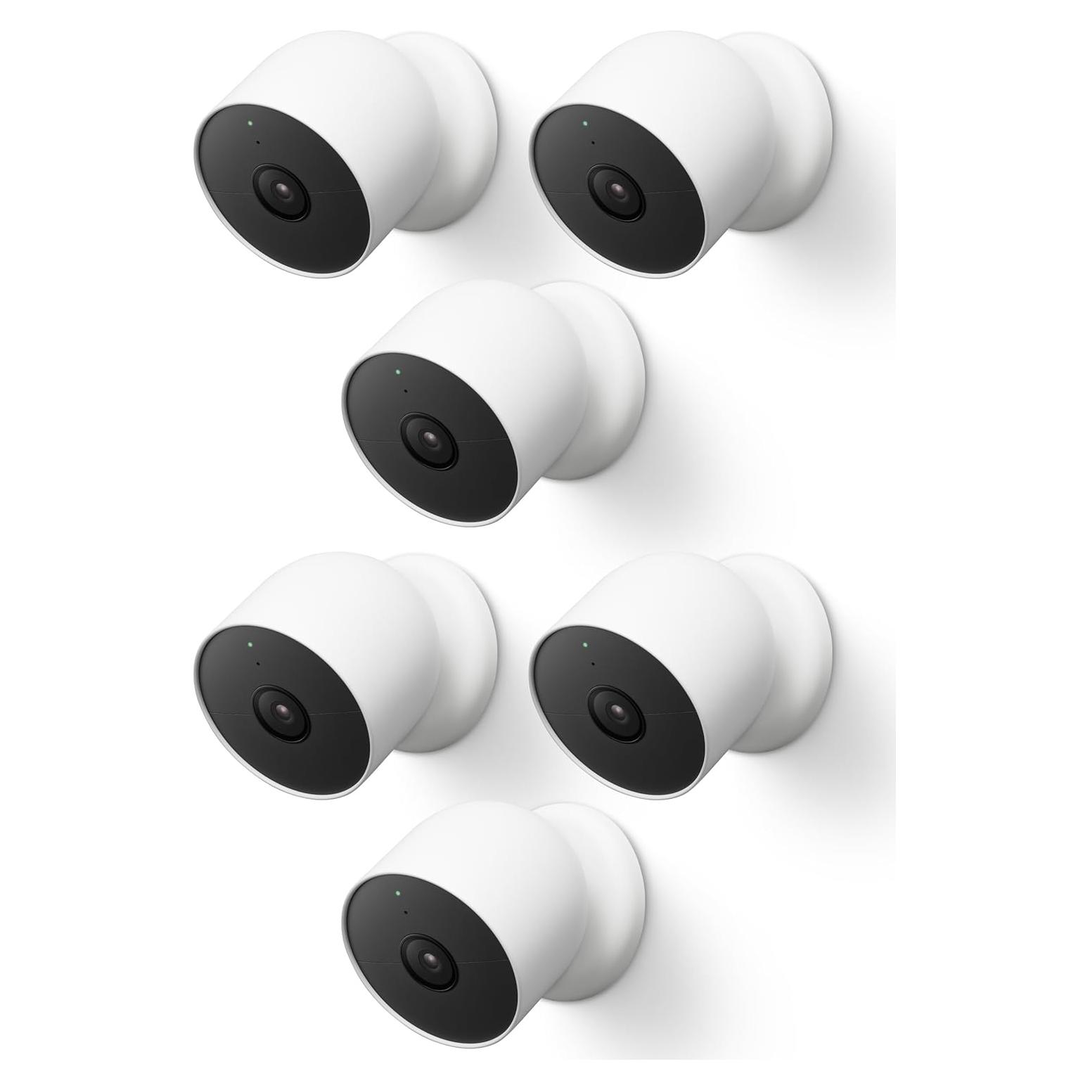 Cámara de Seguridad Google Nest 2da Generación - Paquete de 6 - Blanco
