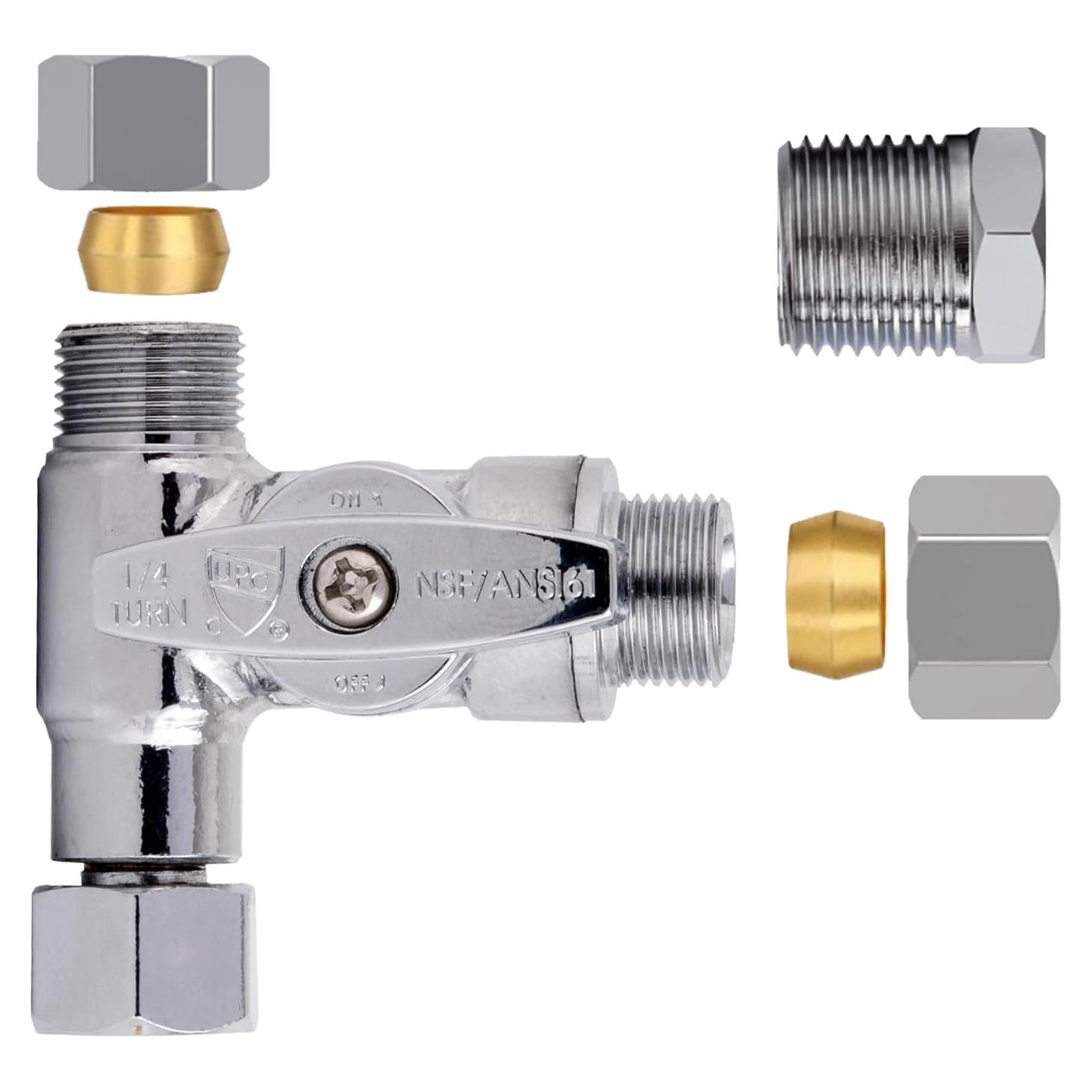 Válvula de Parada Tee 3/8" JUWO para Bidet y Cocina