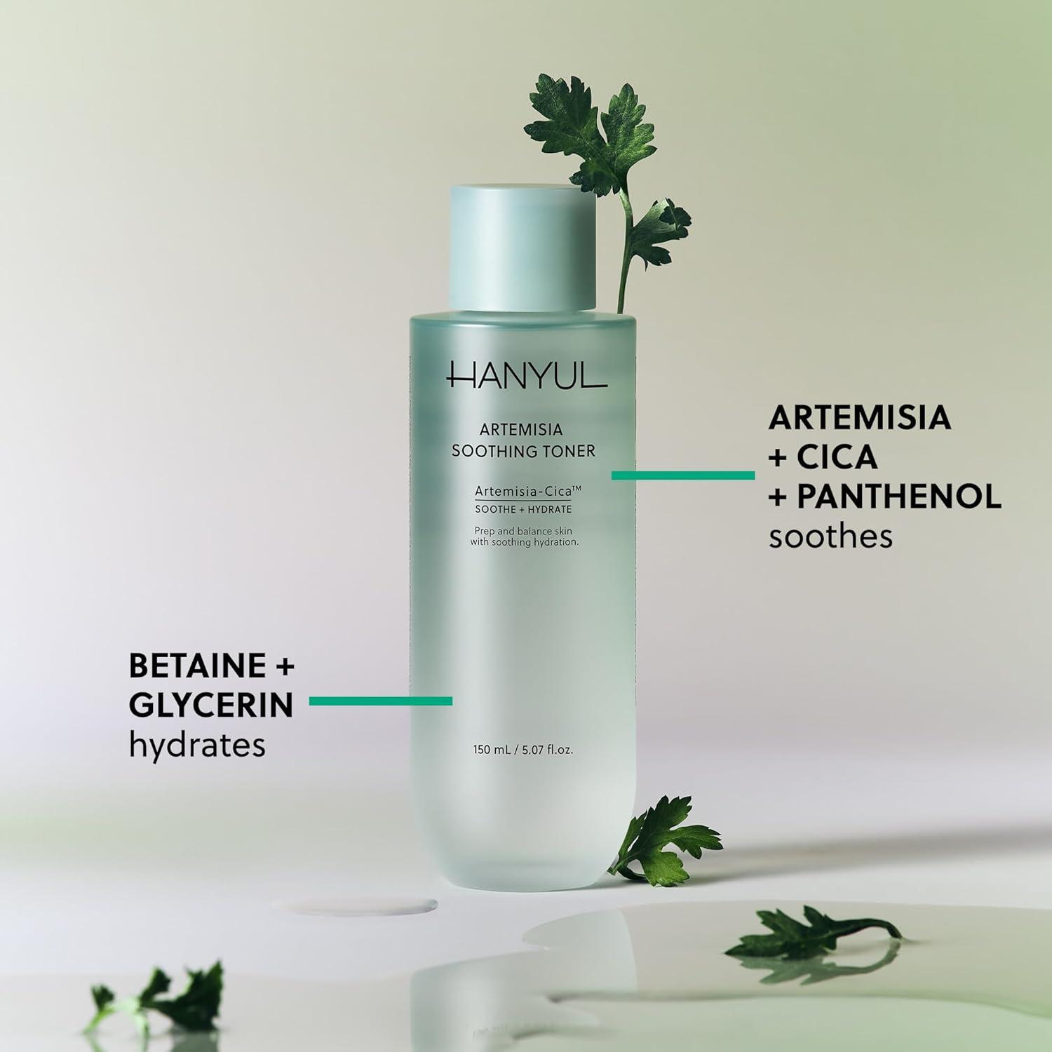 Tónico Calmante HANYUL de Artemisia y CICA 150 ml Hidratante
