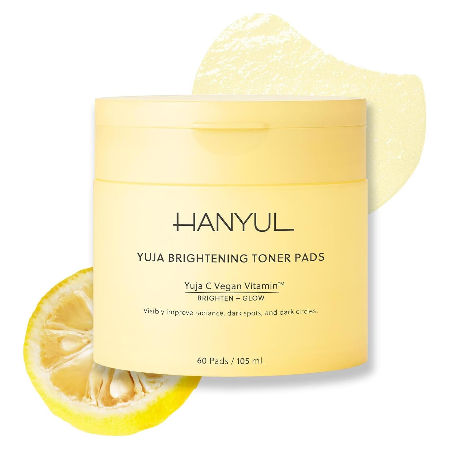 HANYUL Yuja Toner Pads 60 Hojas - Vitamina C y Niacinamida