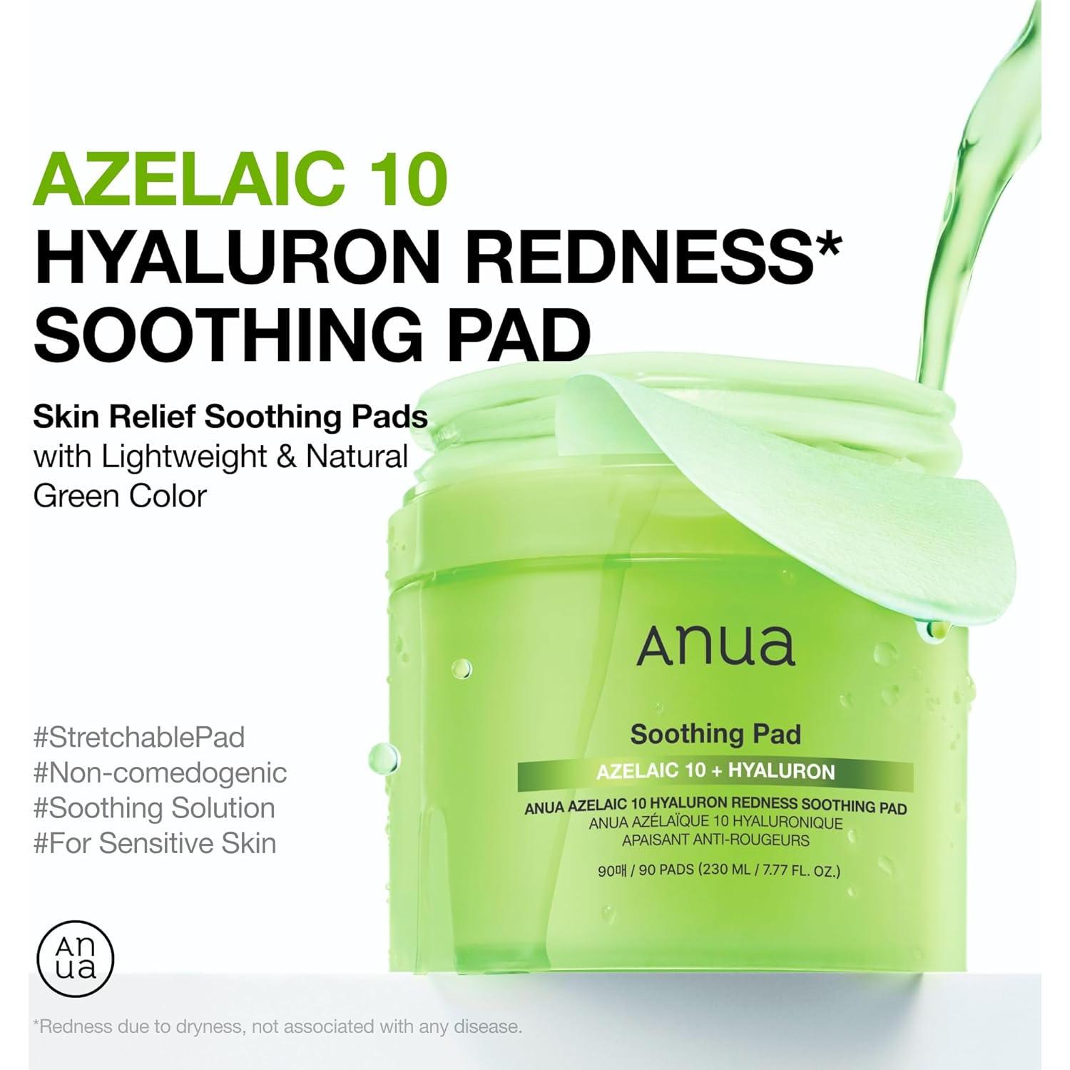 Anua Almohadillas Calmantes 10% Ácido Azelaico 90 unidades