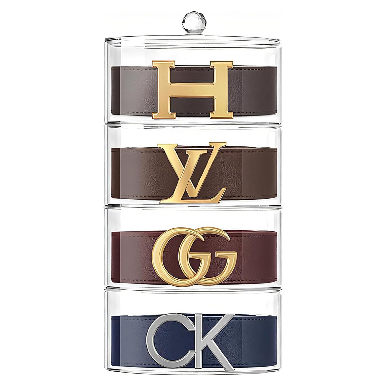 Organizador de Cinturones Acrílico STUDIO MYO 4 Capas Transparente