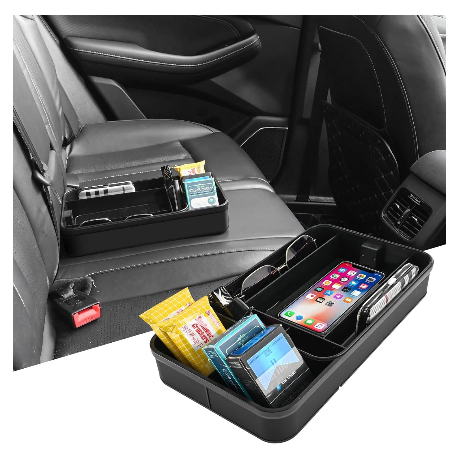 Organizador de Consola Central Keketuohai Negro 30 cm - Almacenamiento Coche