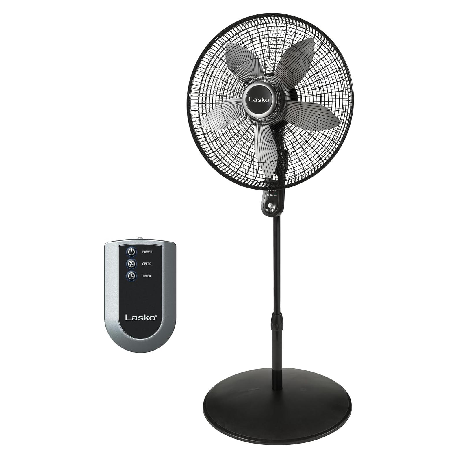 Ventilador de Pedestal Lasko S20620 20" Control Remoto 4 Velocidades