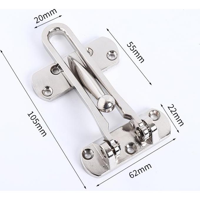 Cerradura de Seguridad SUYA para Puerta - Niquel Satinado, 136g