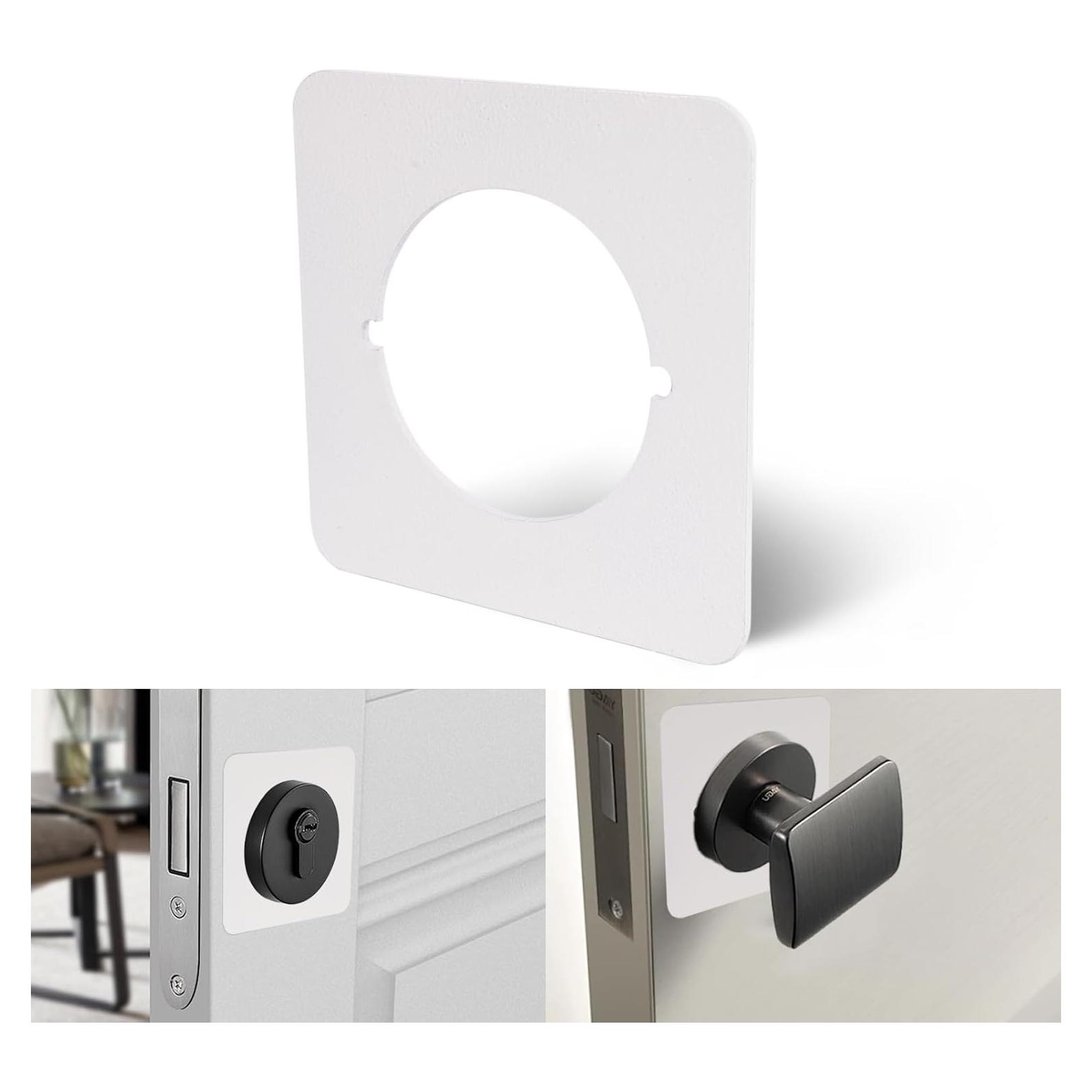 Placa de Cubierta de Cerrojo Rose-cha 8.9x8.9 cm Blanco Suave