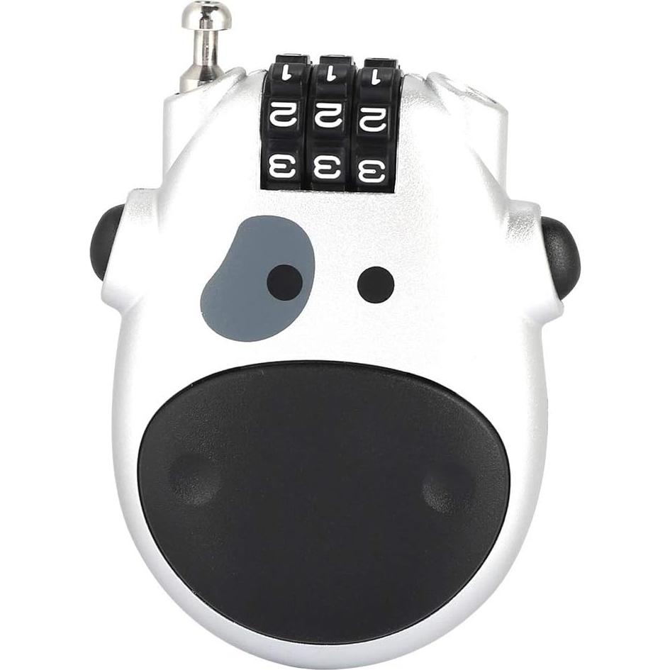 Candado de Combinación Diyeeni Forma de Vaca 80CM Plata