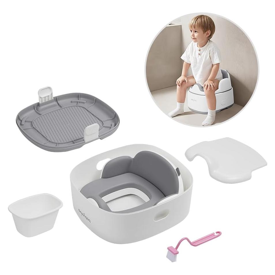 Orinal 4 en 1 Wondracious para Niños Pequeños - Gris