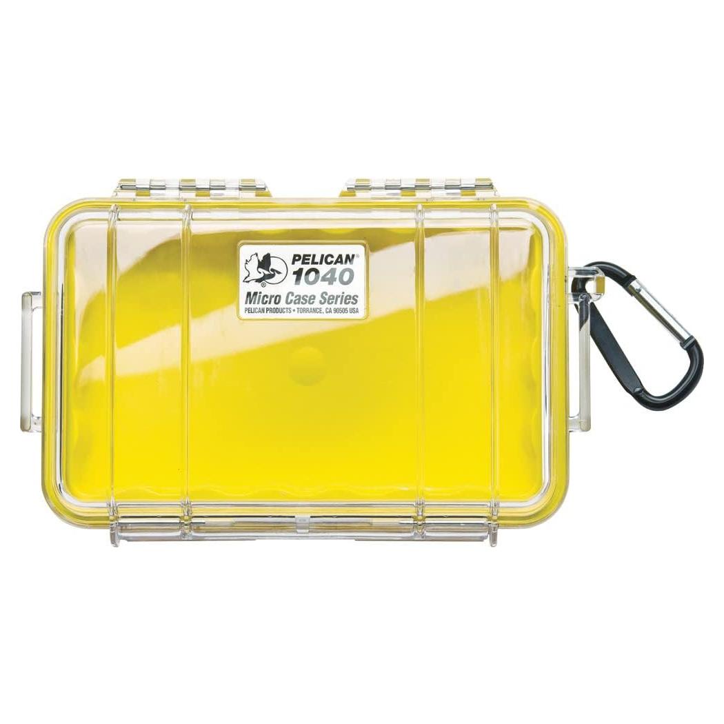 Estuche Micro Pelican 1040 Amarillo Transparente IP67