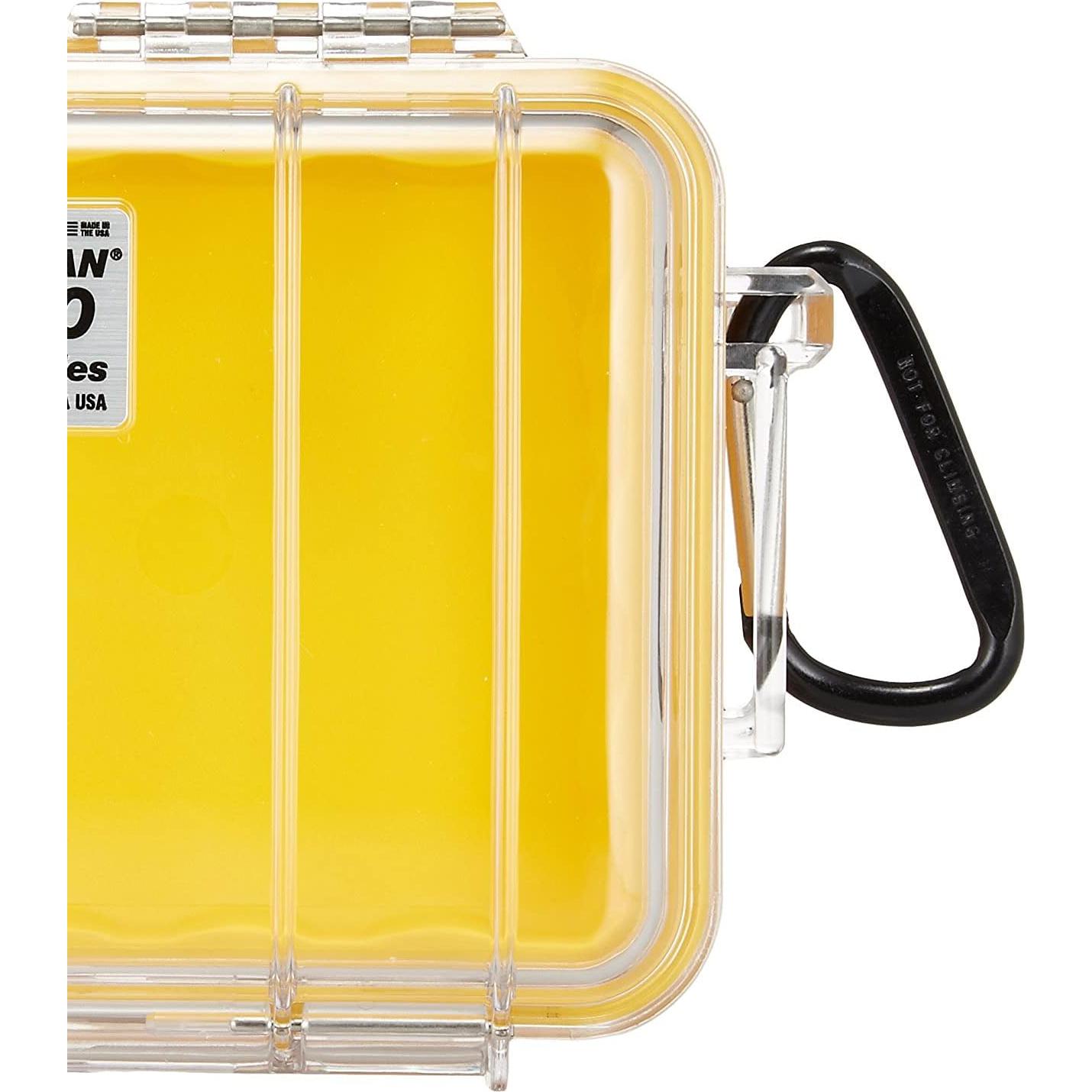 Estuche Micro Pelican 1040 Amarillo Transparente IP67