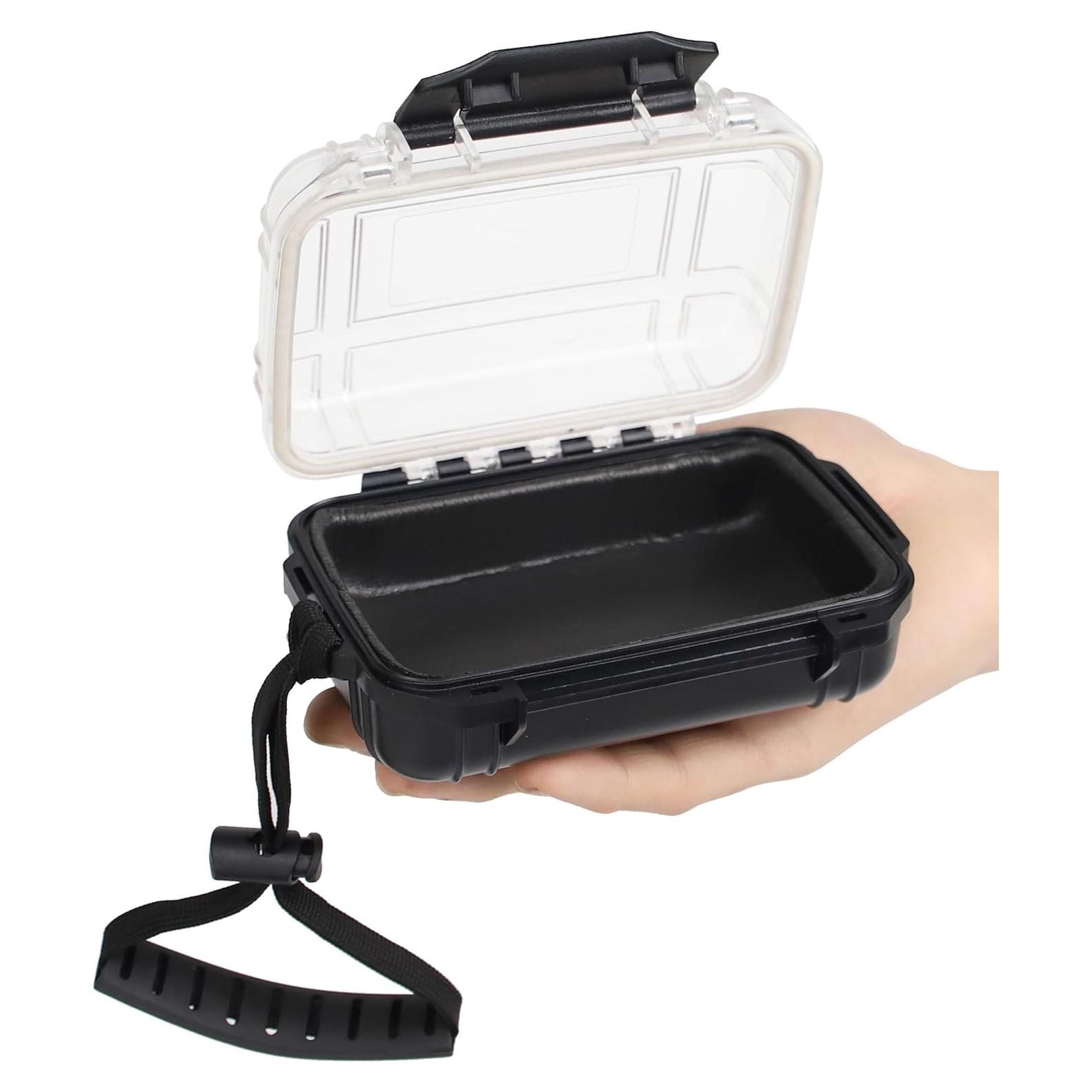 Estuche Impermeable Avlcoaky Mini Caja Seco Negro 12.7x7.6cm