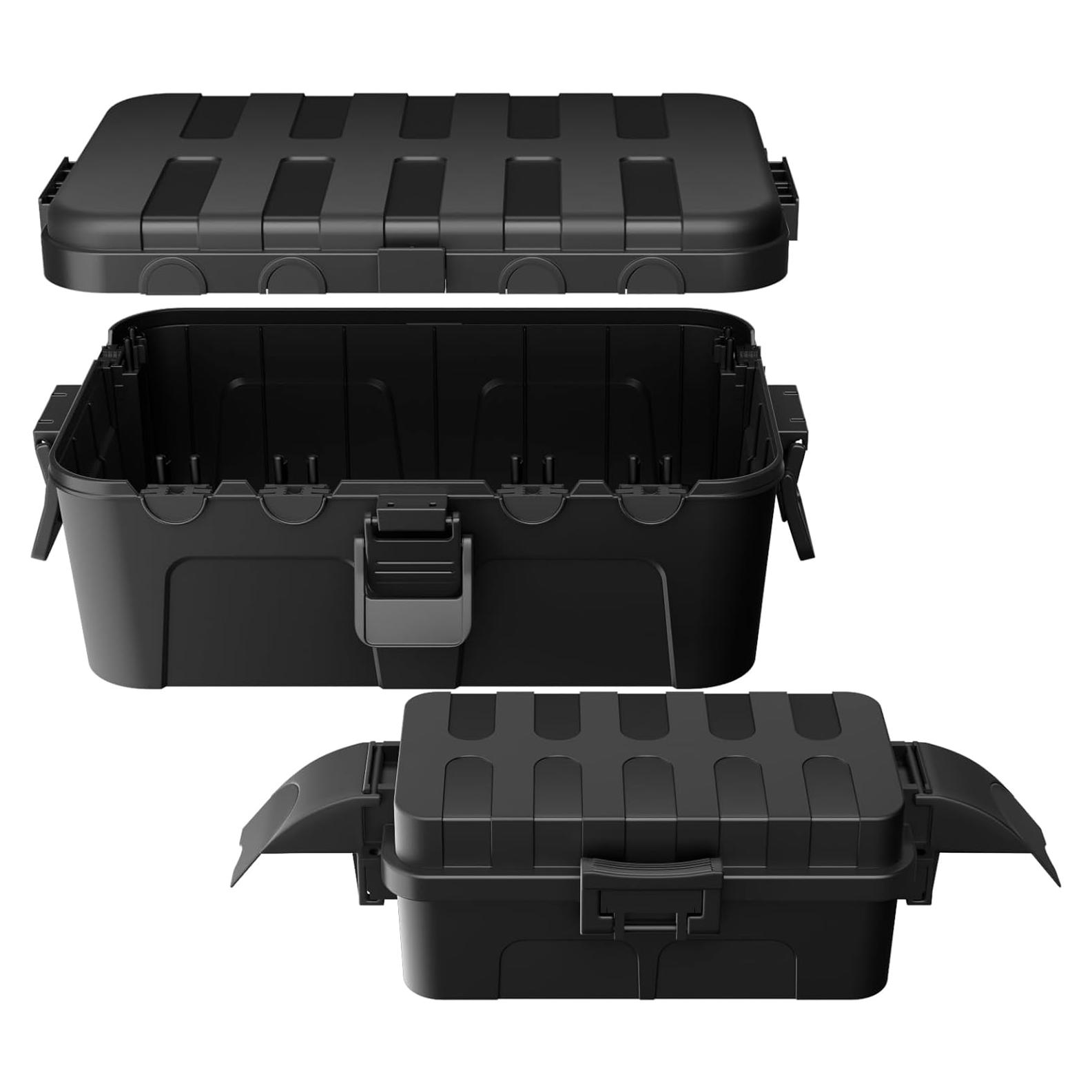 Flemoon Caja Eléctrica Impermeable Grande y Pequeña Negra