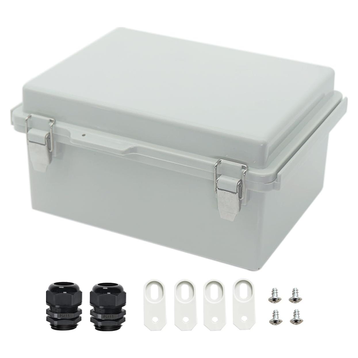 Caja de Conexiones Zulkit IP67 Plástico ABS Gris 220x170x110mm