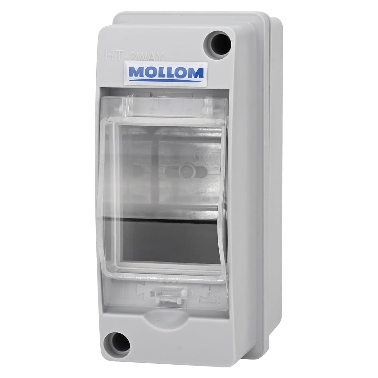 Caja de Protección Mollom 2 Vías IP65 para Interruptor Automático