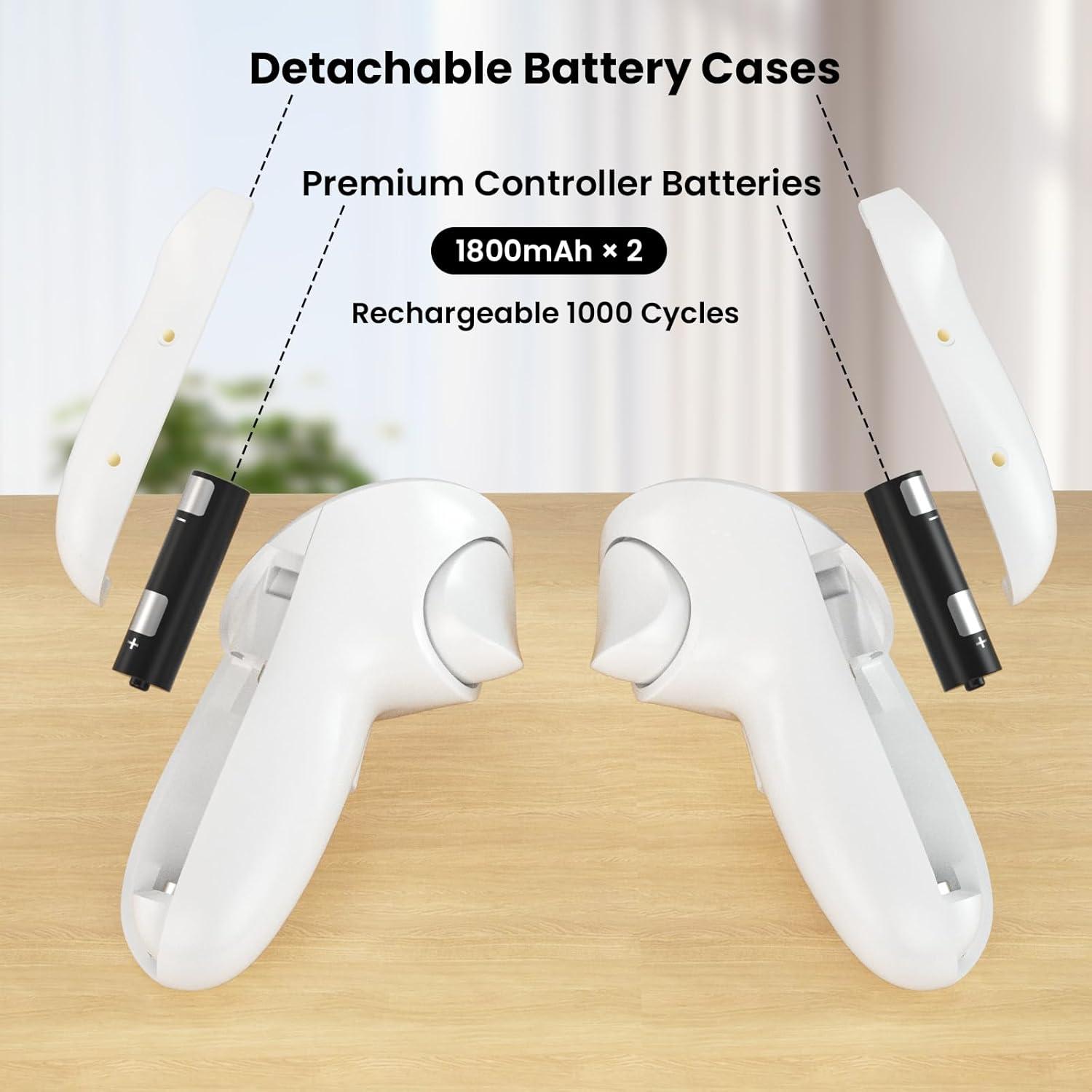 Base de Carga ZVTE para Meta Quest 3 - Carga Rápida y Soporte