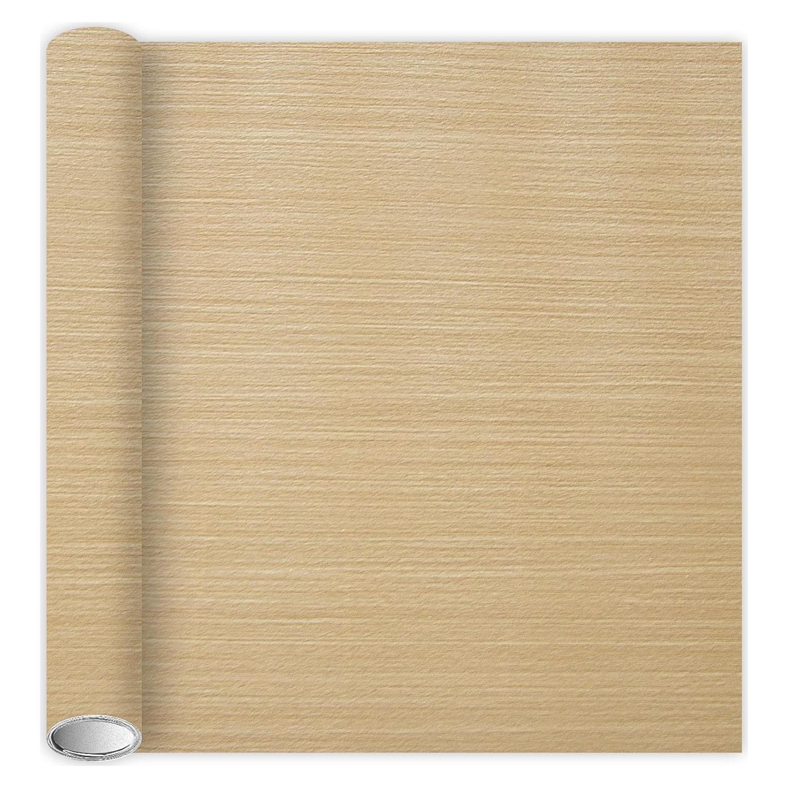 Cinta de Grano de Madera Beige Jinenat 40 cm x 3 m Autoadhesiva