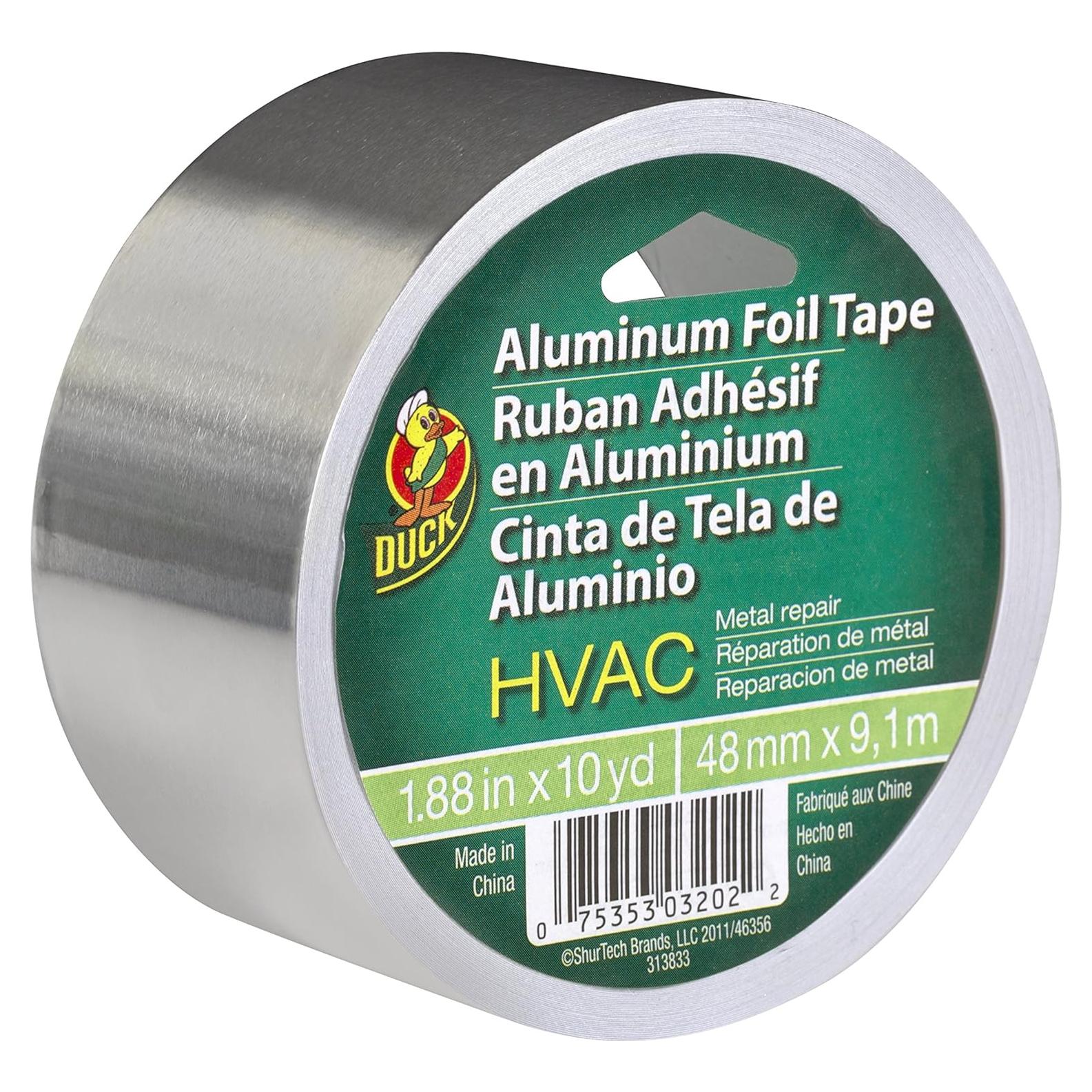 Cinta de Aluminio Duck Brand 1.88" x 9.14 m para HVAC