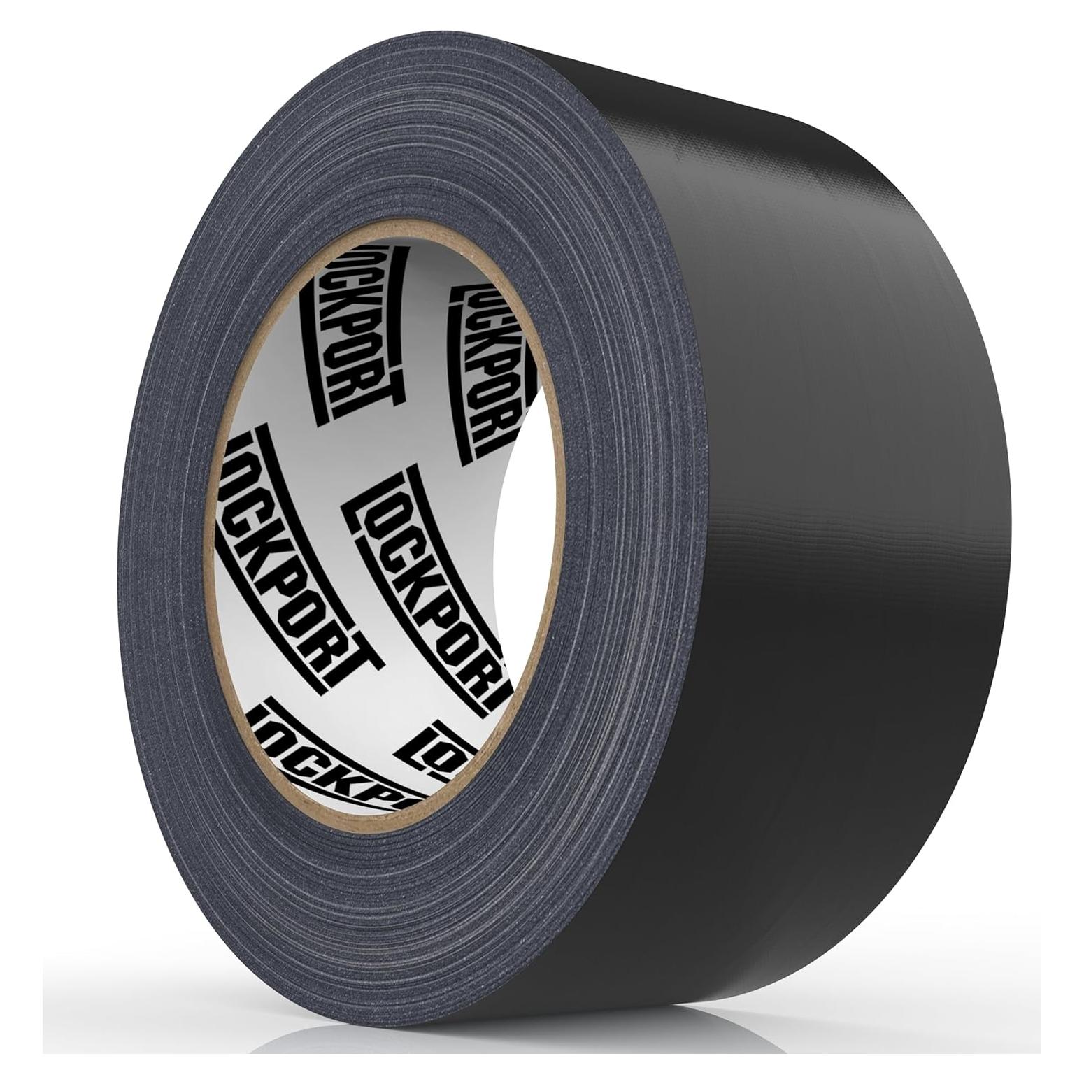 Cinta Ducto Negra Lockport 5cm x 41m - Impermeable y Sin Residuo