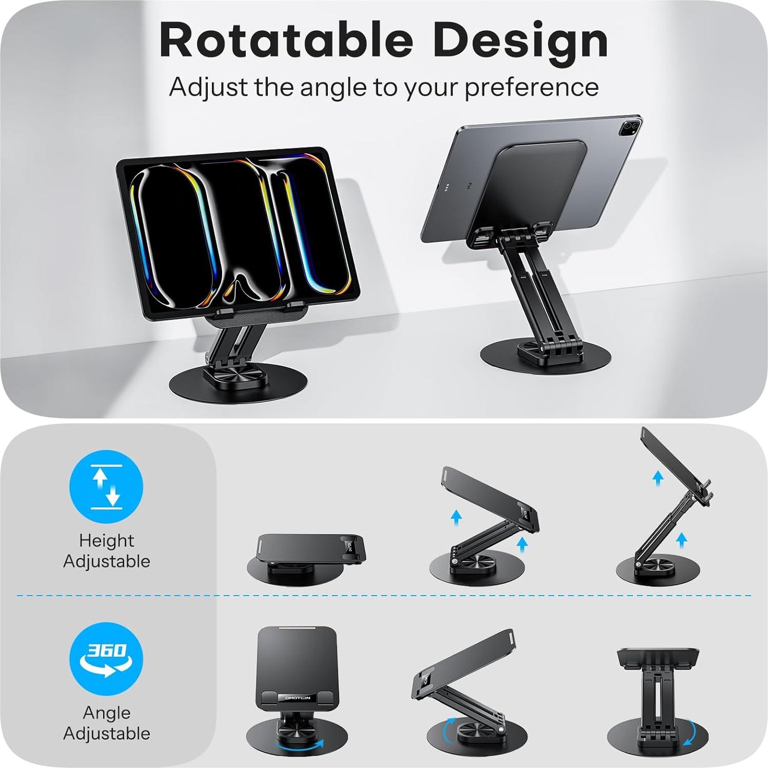 Soporte Ajustable para Tableta OMOTON - Compatible con iPad y Más