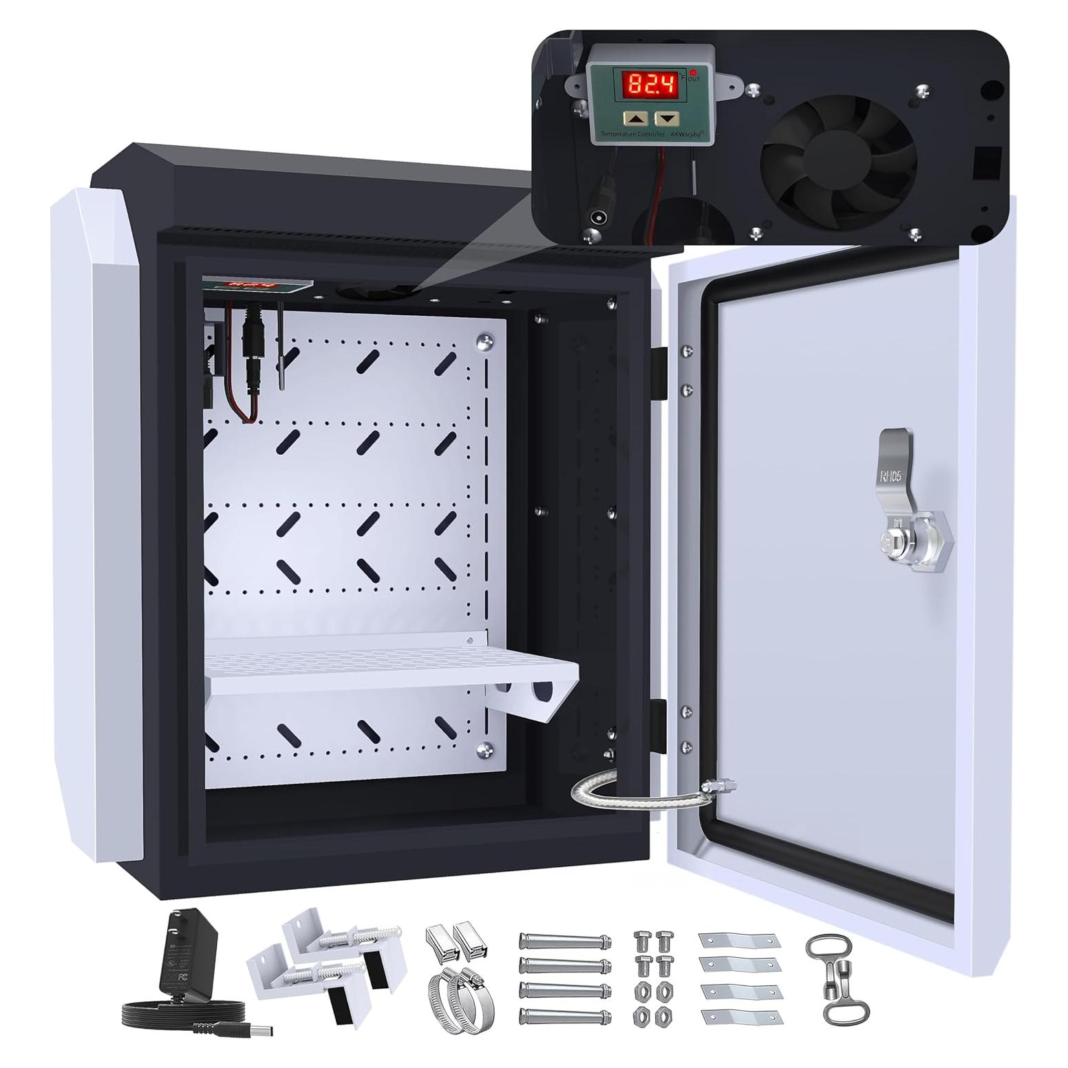 Caja Eléctrica Exterior Akwscyby 40x32x24.4cm IP65 con Ventilador