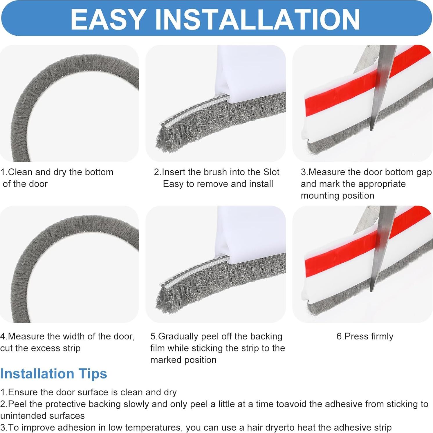 Tapón de Draft Autoadhesivo YBEATY 1m para Puerta - Aislamiento Acústico