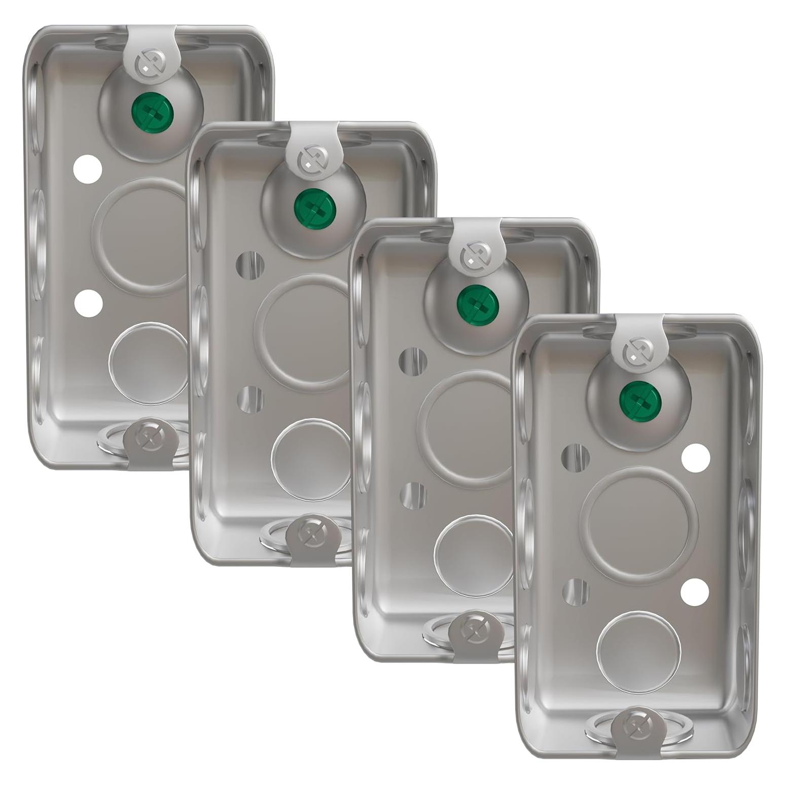 Caja Eléctrica Rectangular OHLECTRIC 4" Acero 1-7/8" Profundidad