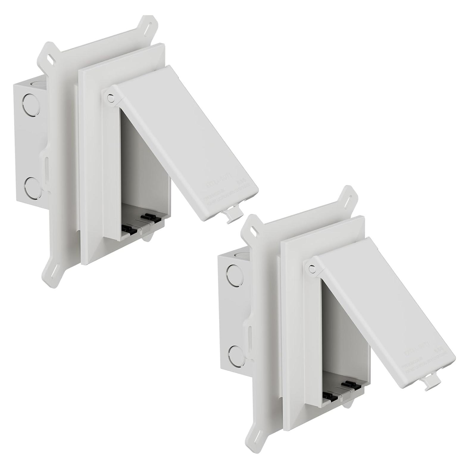 Caja de Salida Empotrada Dremica DBVS1W-1 Blanca 2 Pcs
