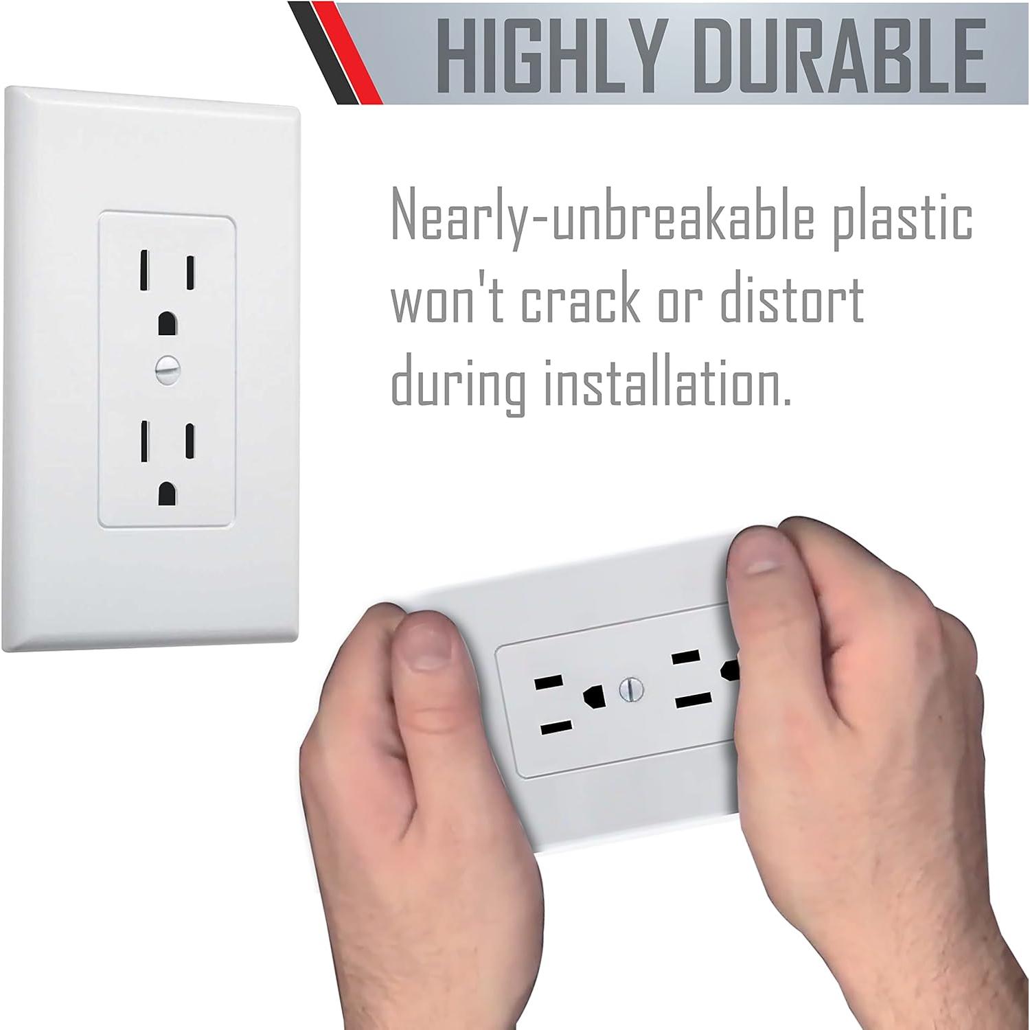 Placa de Pared Decorativa TayMac MW2500W Dúplex Blanca (Paquete de 5)