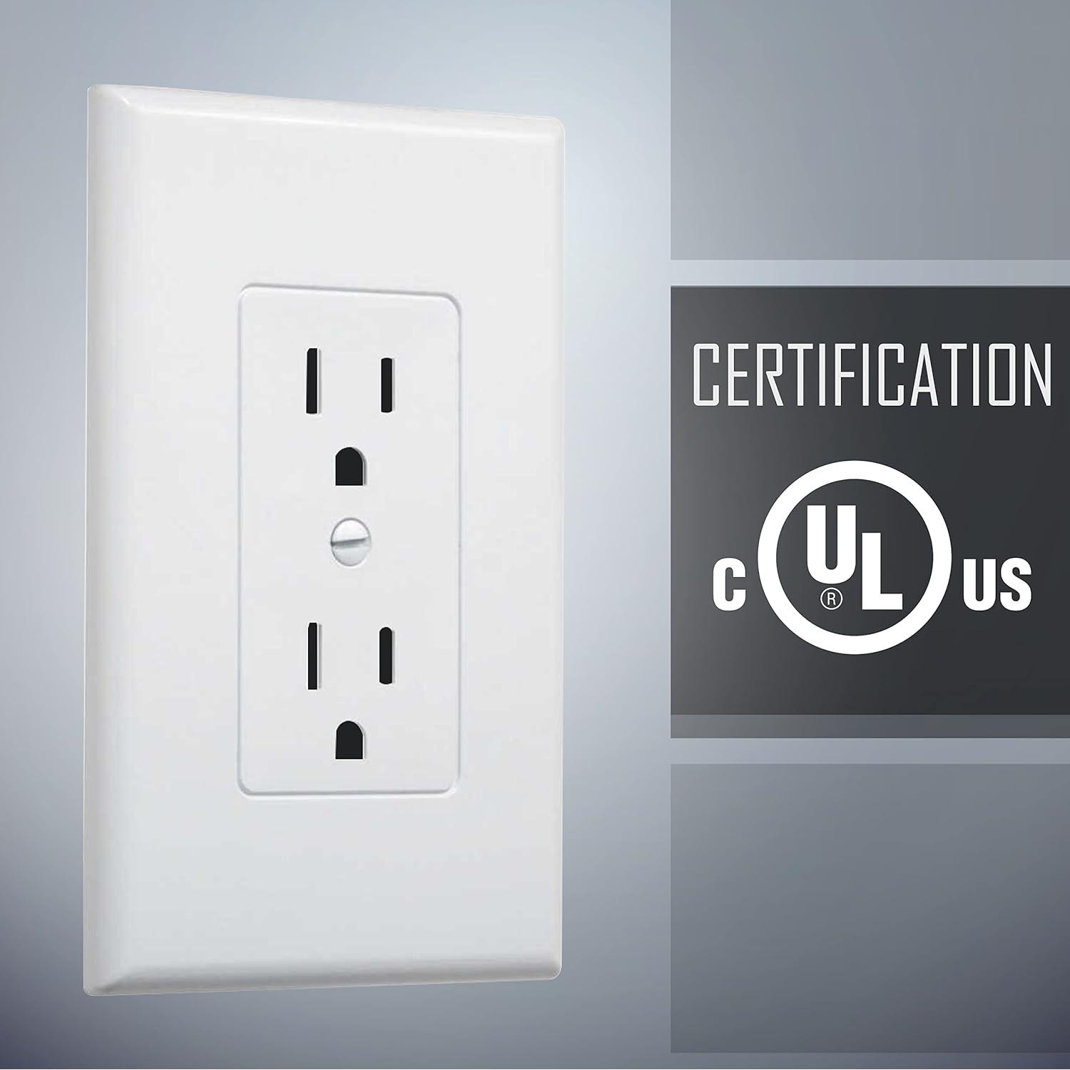 Placa de Pared Decorativa TayMac MW2500W Dúplex Blanca (Paquete de 5)