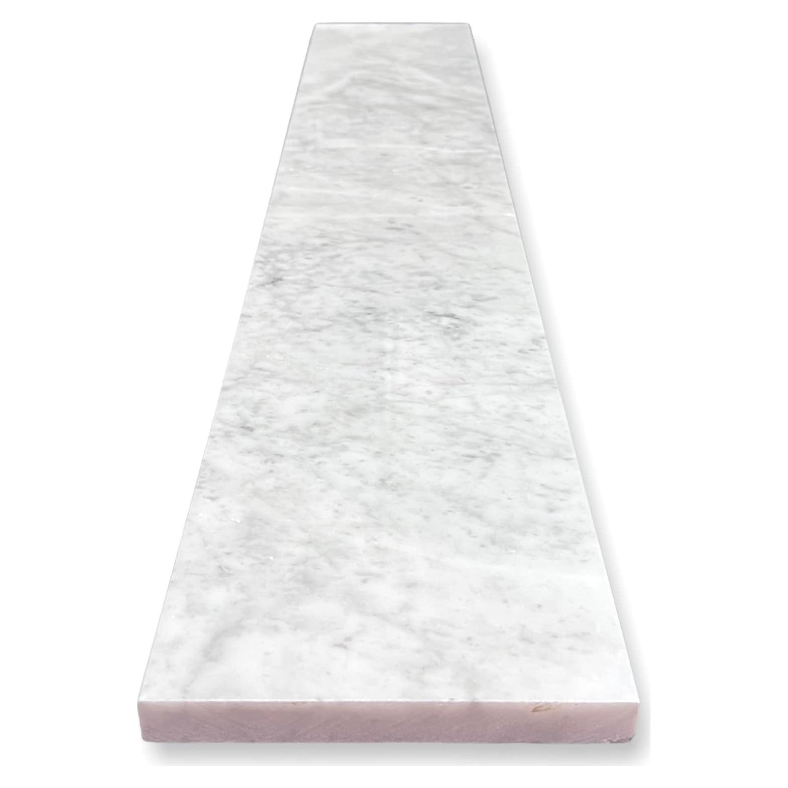 Umbral de Mármol Carrara Gris Claro Tenedos 15.24x152.4 cm