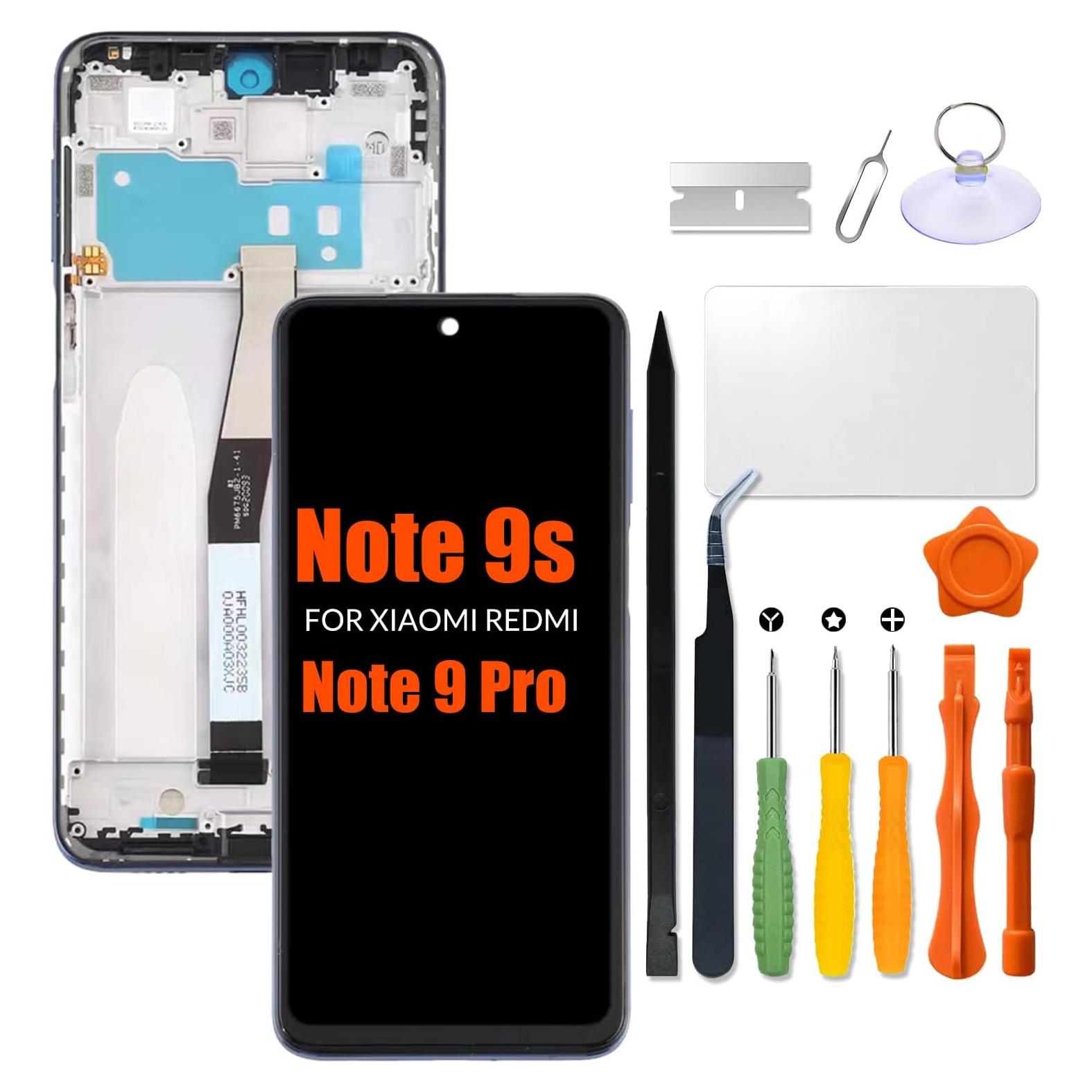 Pantalla LCD de Reemplazo para Xiaomi Redmi Note 9 Pro/S - Negro