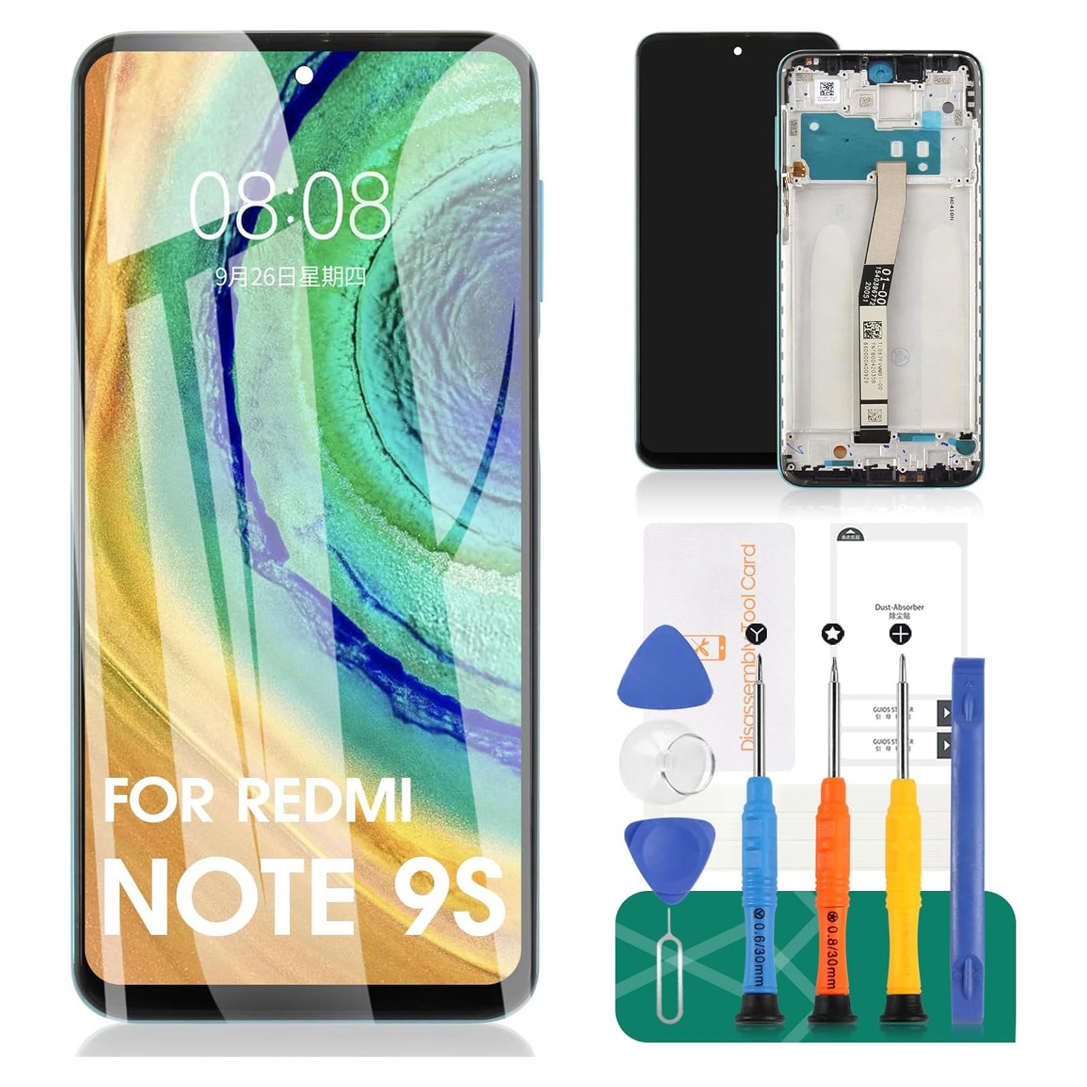 Pantalla LCD Táctil Reemplazo Azul para Redmi Note 9S/9 Pro