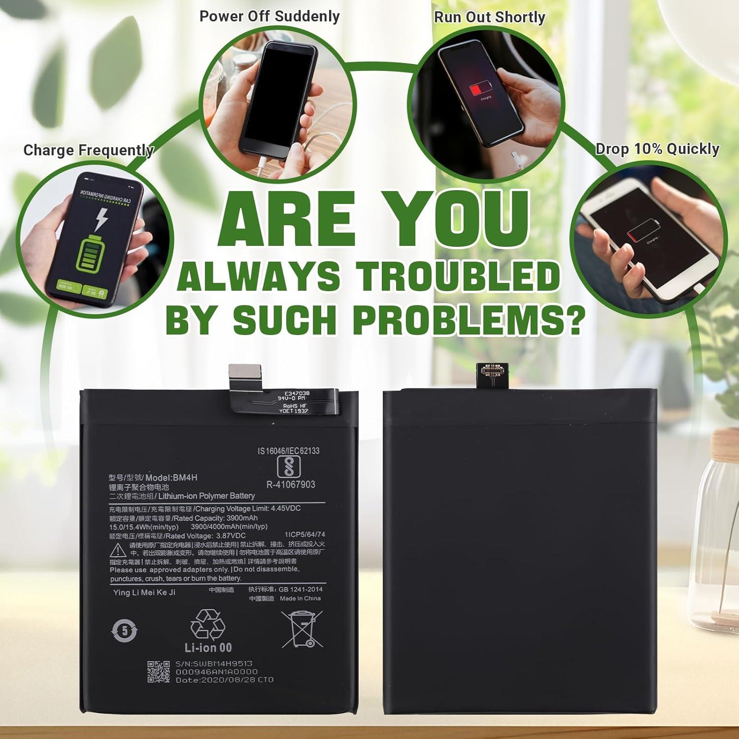 Batería recargable BM4H para Xiaomi Mi 9 Pro 5G 4000mAh