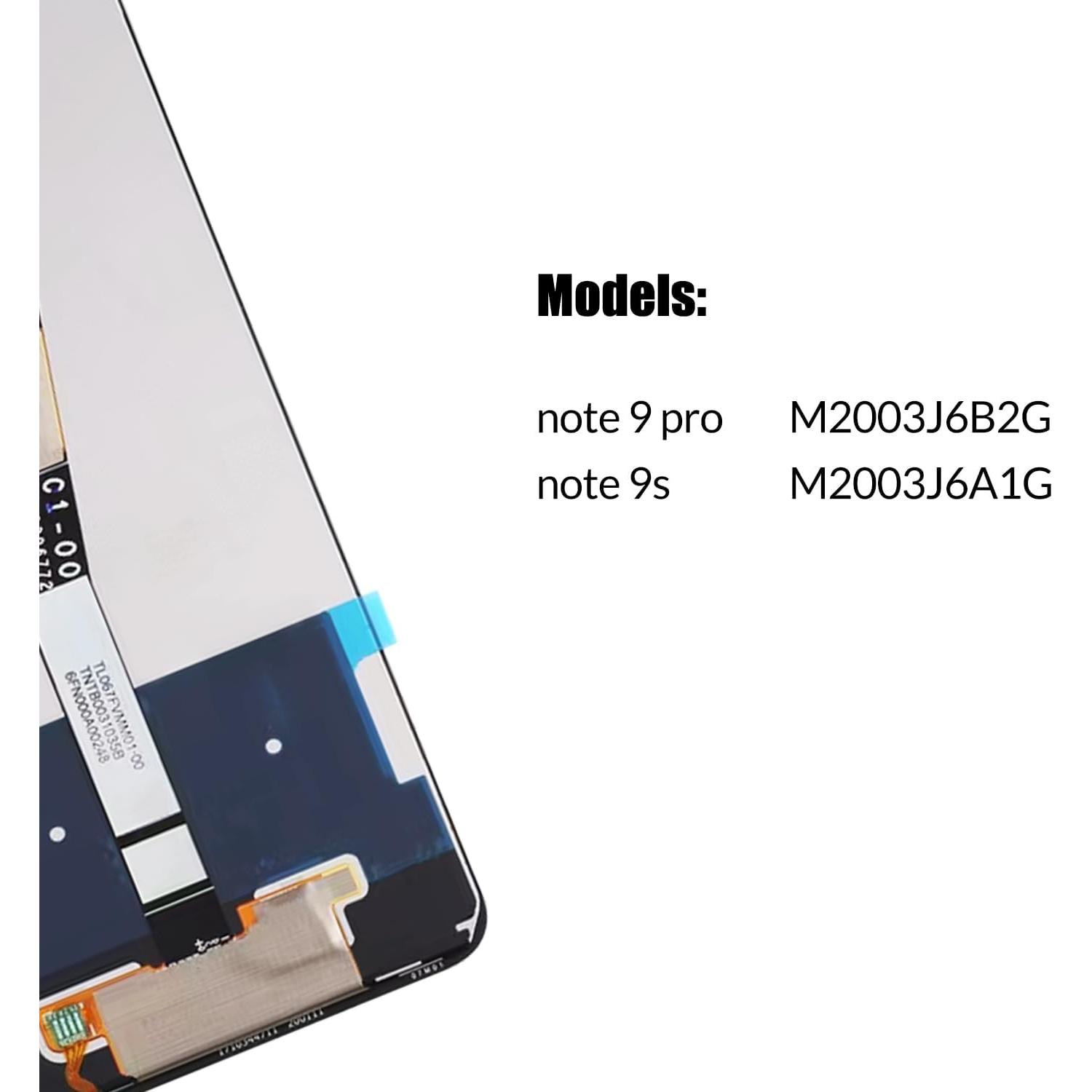 Pantalla LCD Reemplazo Xiaomi Redmi Note 9 Pro/9S 190g
