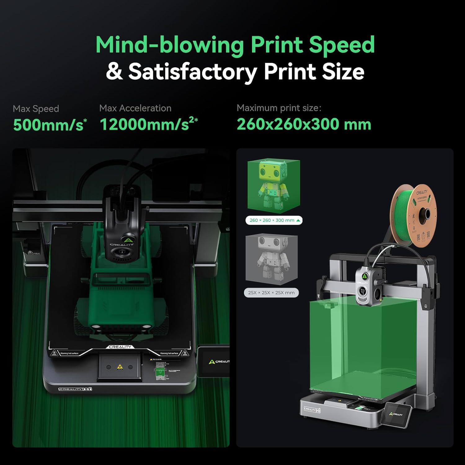 Impresora 3D Creality Hi Combo Multicolor 500mm/s Alta Velocidad