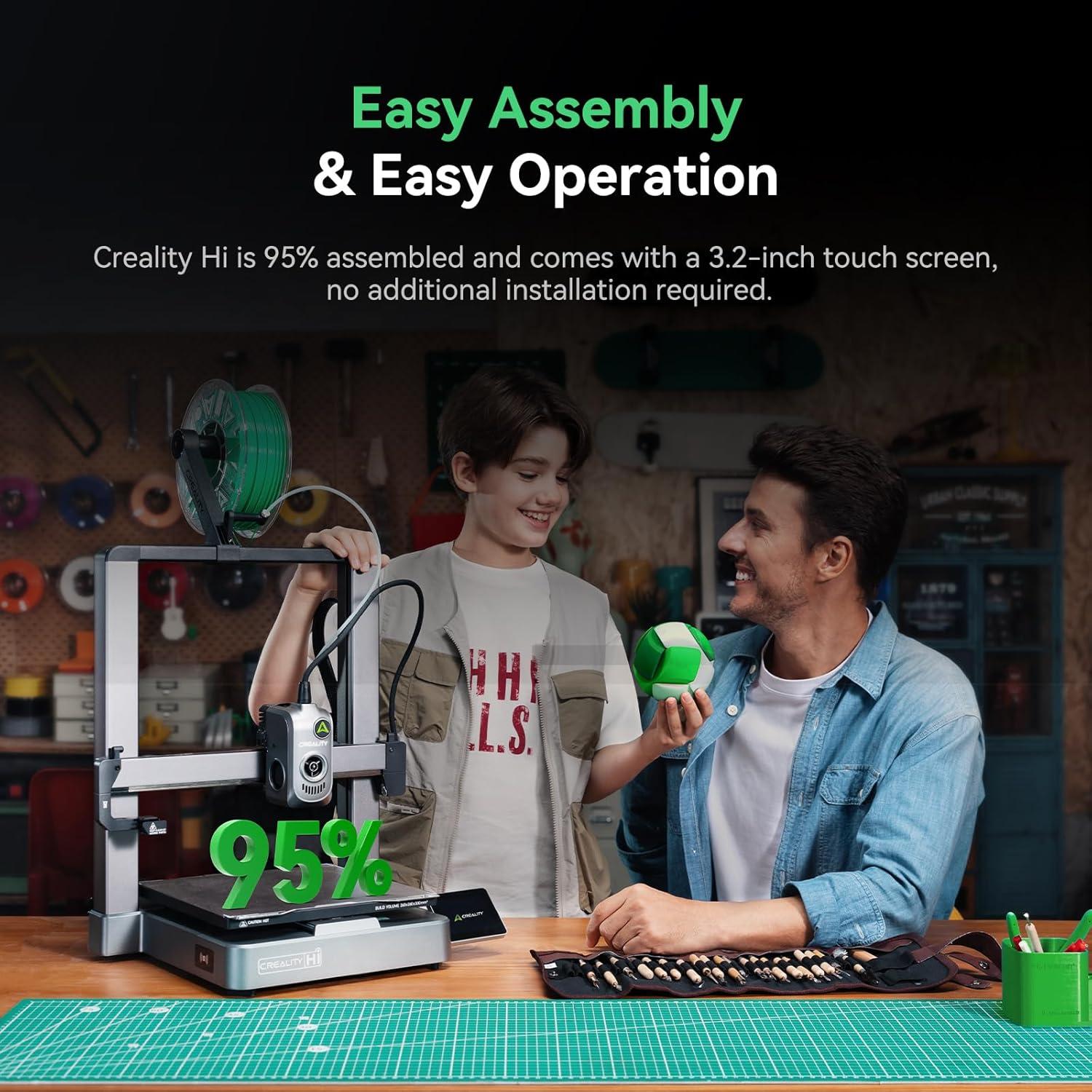 Impresora 3D Creality Hi Combo Multicolor 500mm/s Alta Velocidad