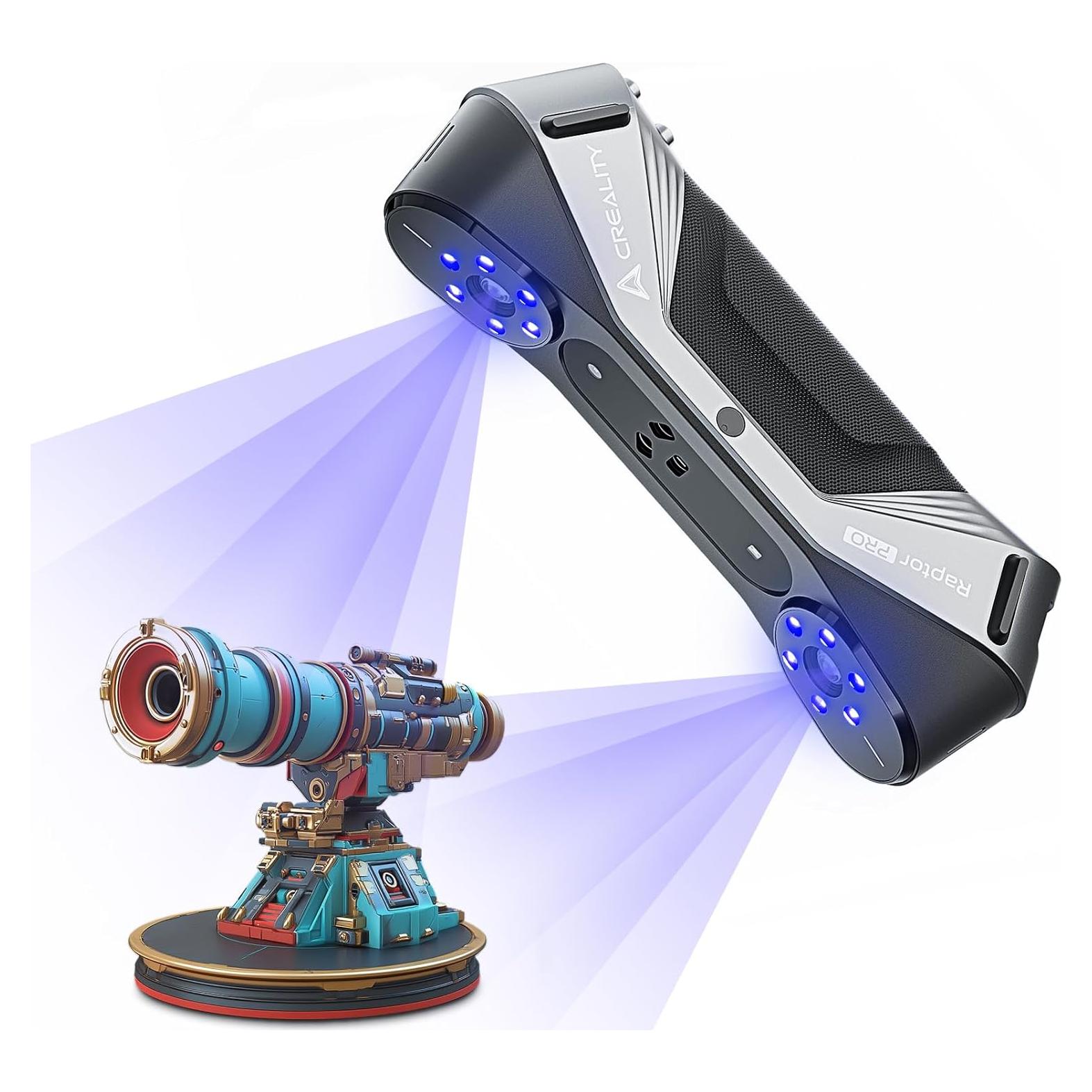 Escáner 3D Creality CR-Scan Raptor Pro 0.02mm 60FPS