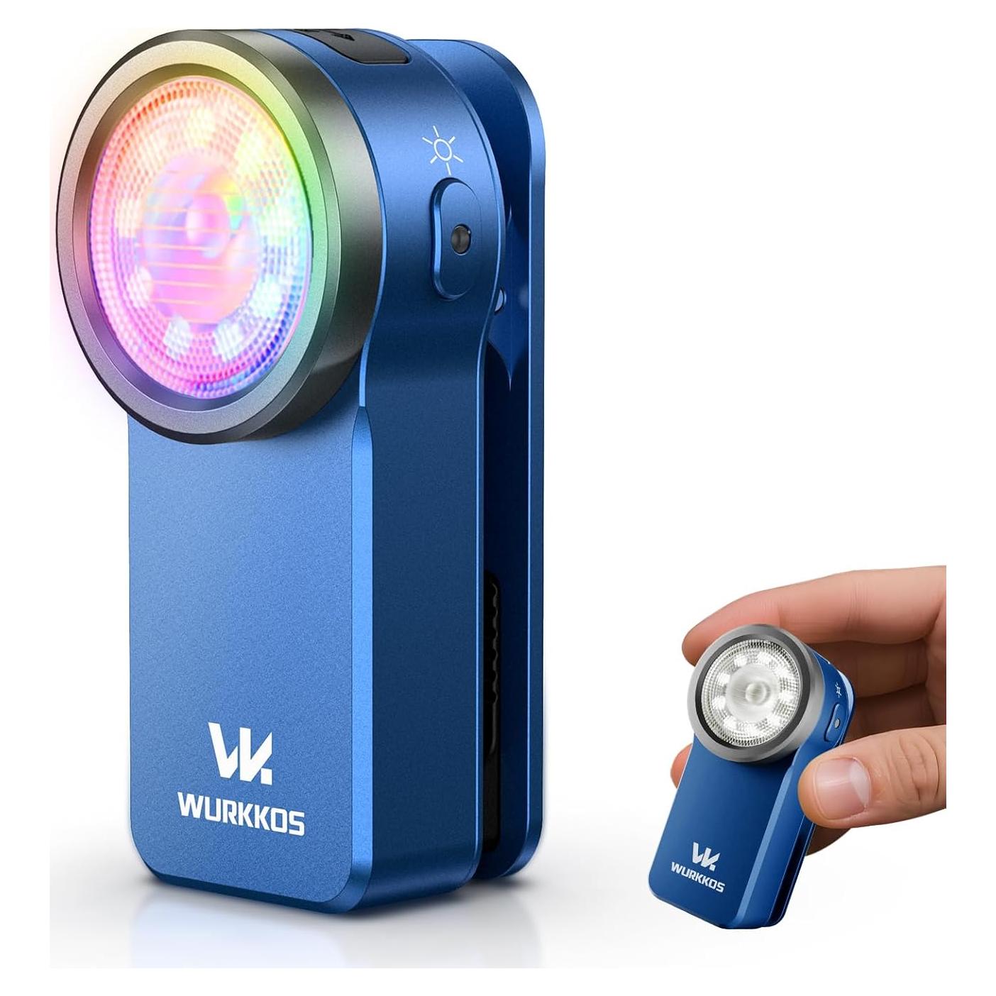 Linterna Recargable Wurkkos HD03 680 Lúmenes IPX6 Azul