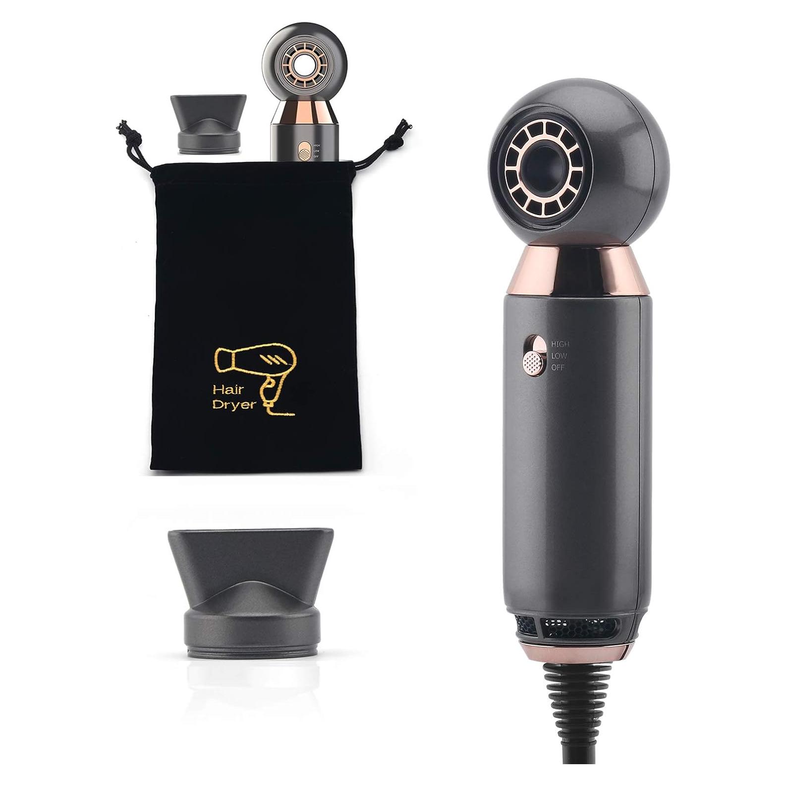 Secador de Pelo Profesional Wenzhou 800W Compacto Gris