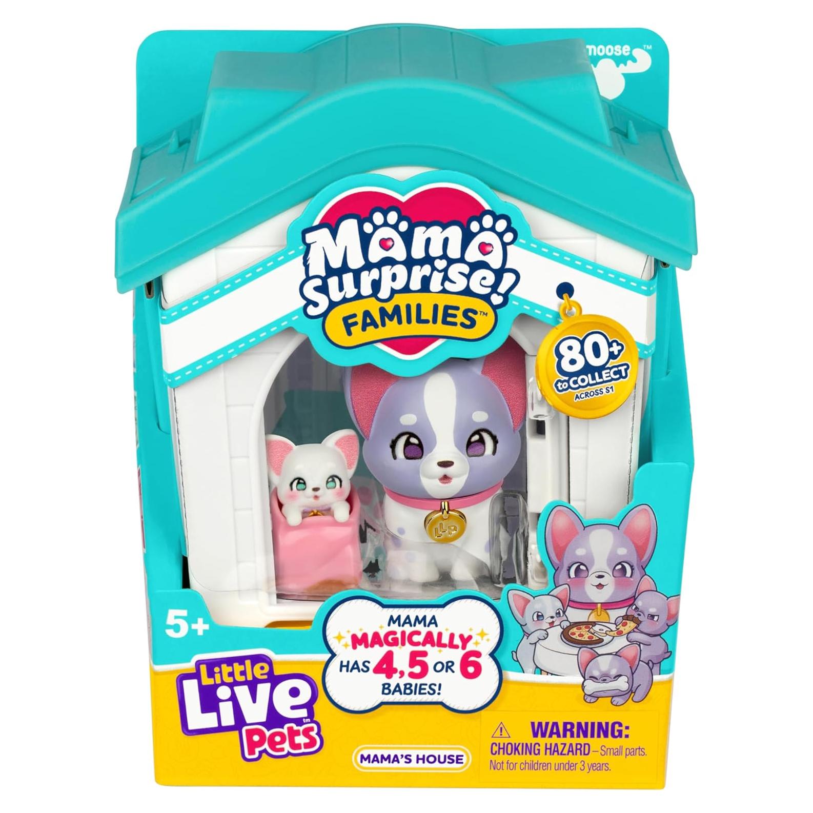 Juego de Casa de Perros Little Live Pets Mama Surprise 7 Cachorros