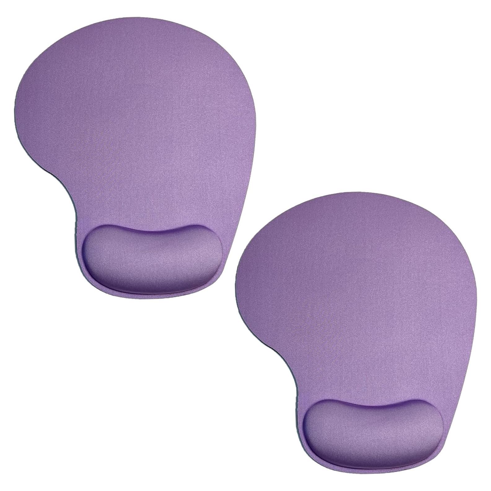 Alfombrilla de Ratón Ergonómica LIZPARE con Reposamuñecas Espuma Morado