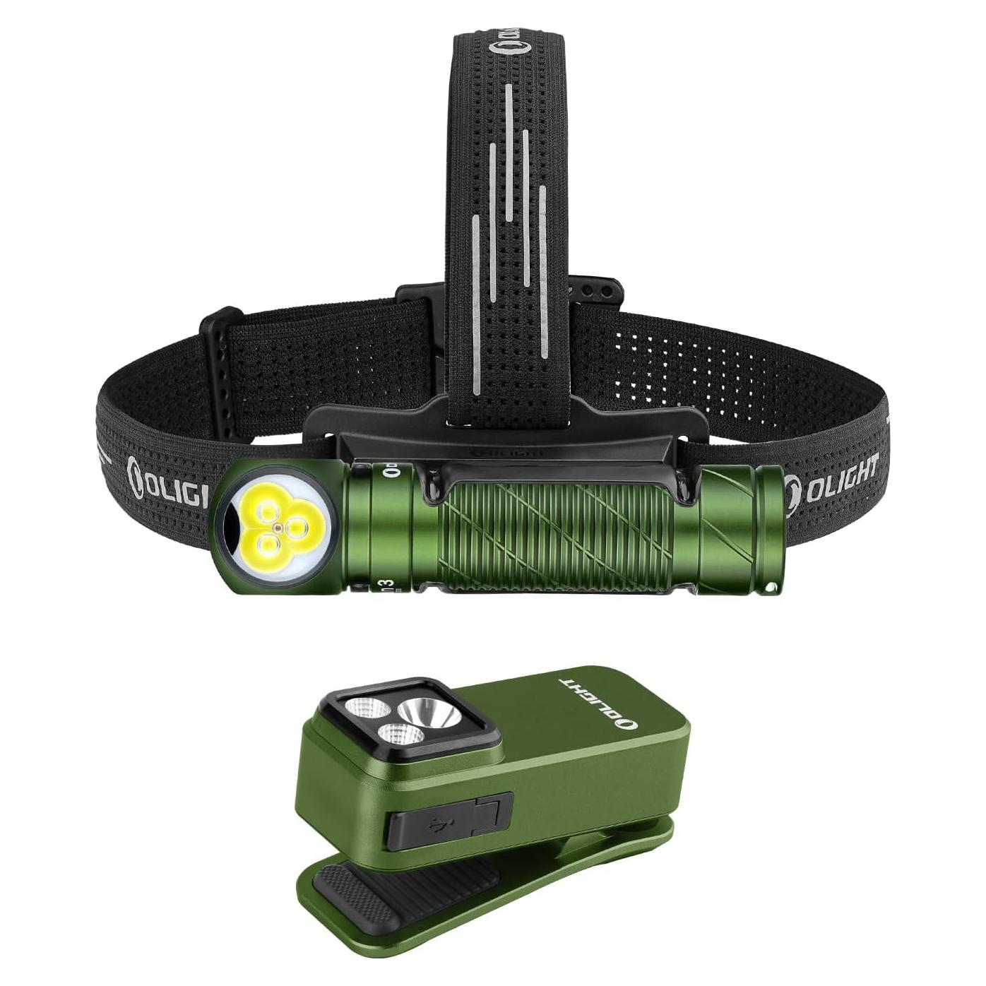 Linterna Frontal OLIGHT Perun 3 Recargable 3000 Lúmenes Verde OD