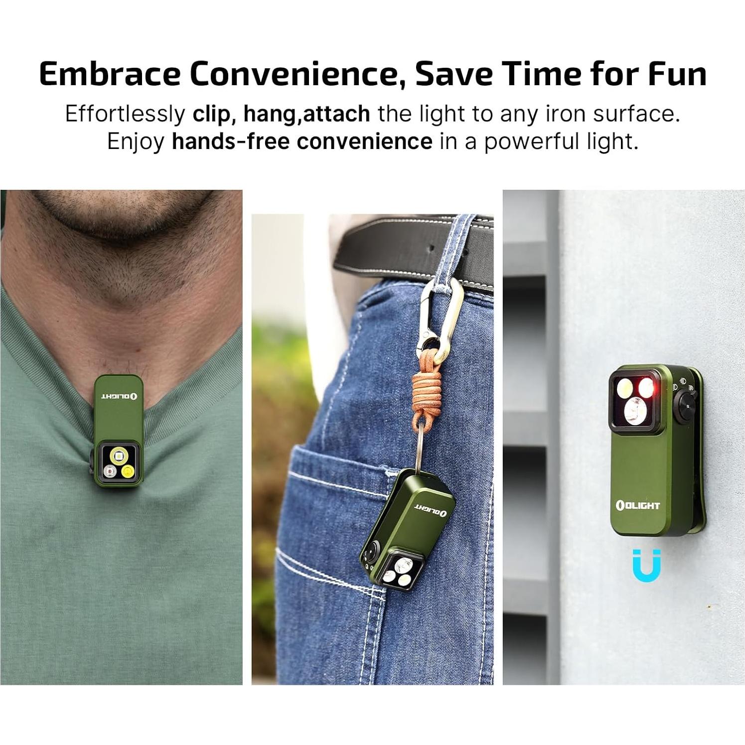 Linterna Frontal OLIGHT Perun 3 Recargable 3000 Lúmenes Verde OD