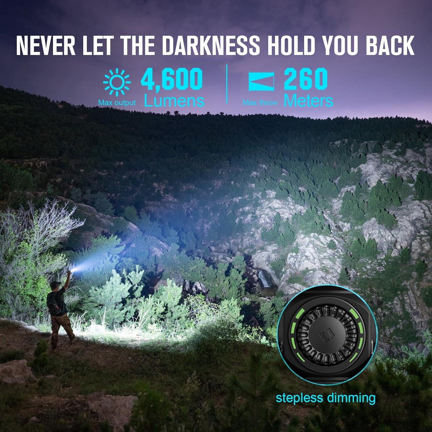 Linterna Recargable OLIGHT Seeker 4 Pro 4600 Lúmenes EDC