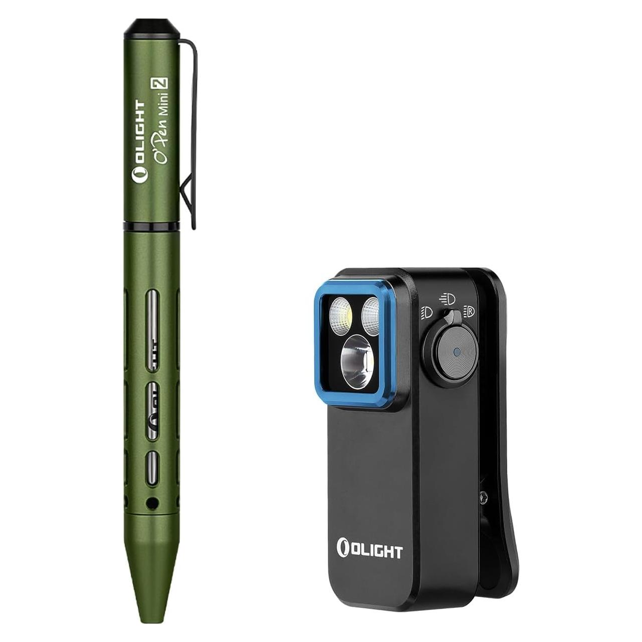 Bolígrafo y Lápiz 2 en 1 OLIGHT O'Pen Mini 2 con Linterna Oclip Pro
