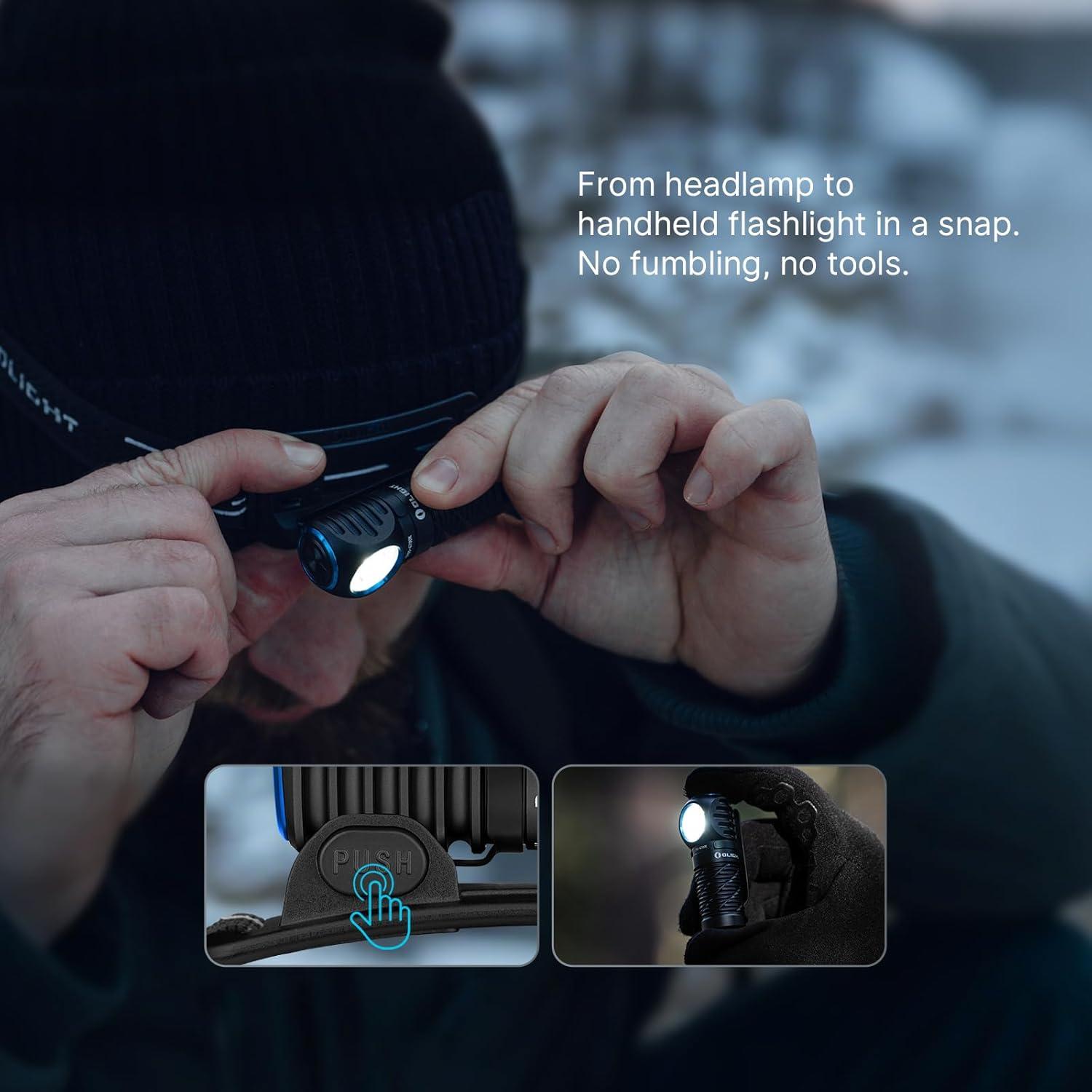 Linterna Frontal Recargable OLIGHT Perun 3 Mini 1250 Lúmenes