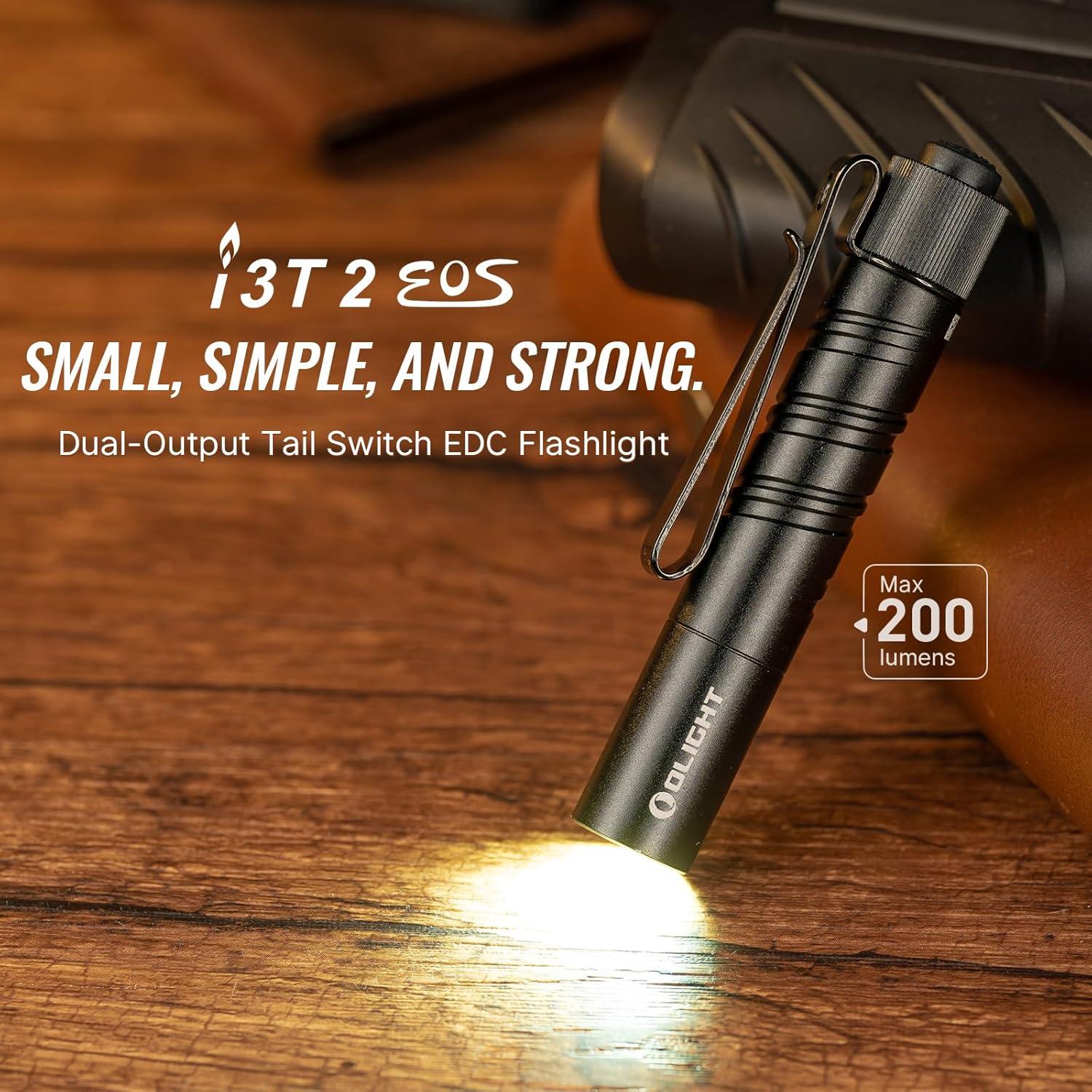 Linterna EDC Olight i3T 2 Recargable 500 Lúmenes Clip