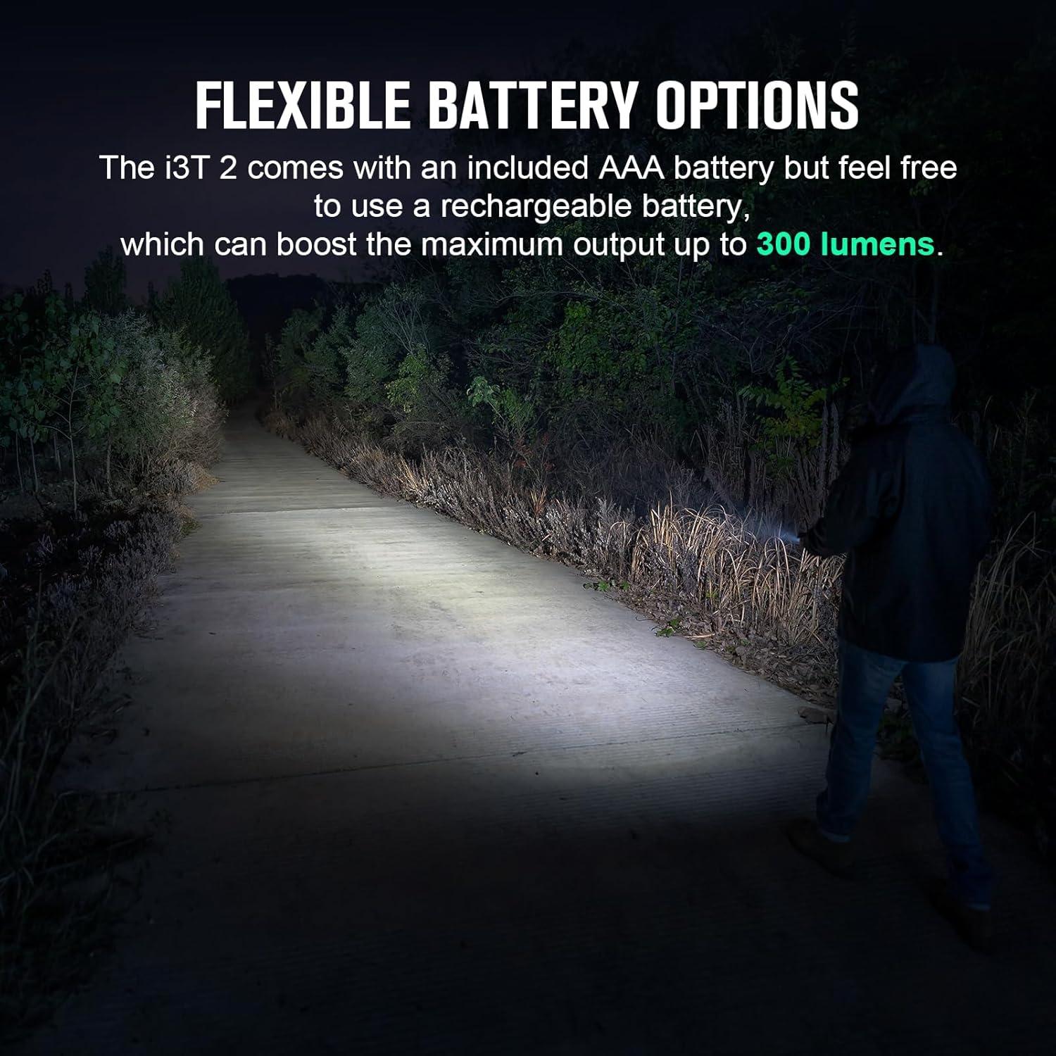 Linterna EDC Olight i3T 2 Recargable 500 Lúmenes Clip