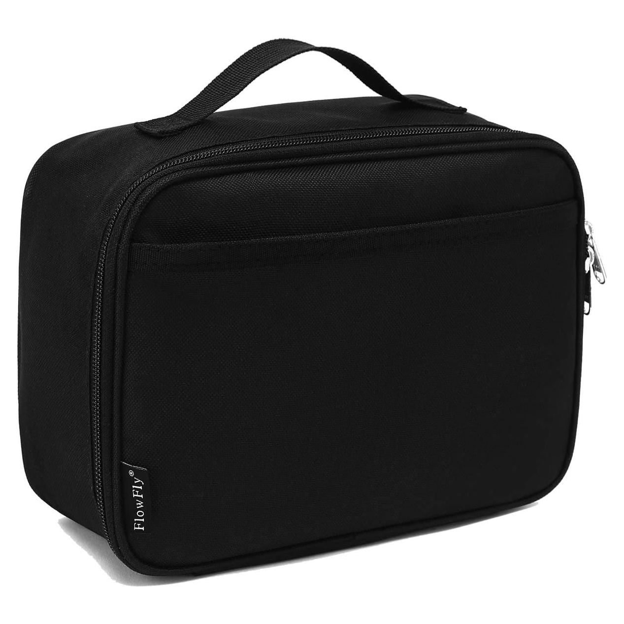 Bolsa de Almuerzo FlowFly Negra Aislada para Niños 26.9x19.6cm